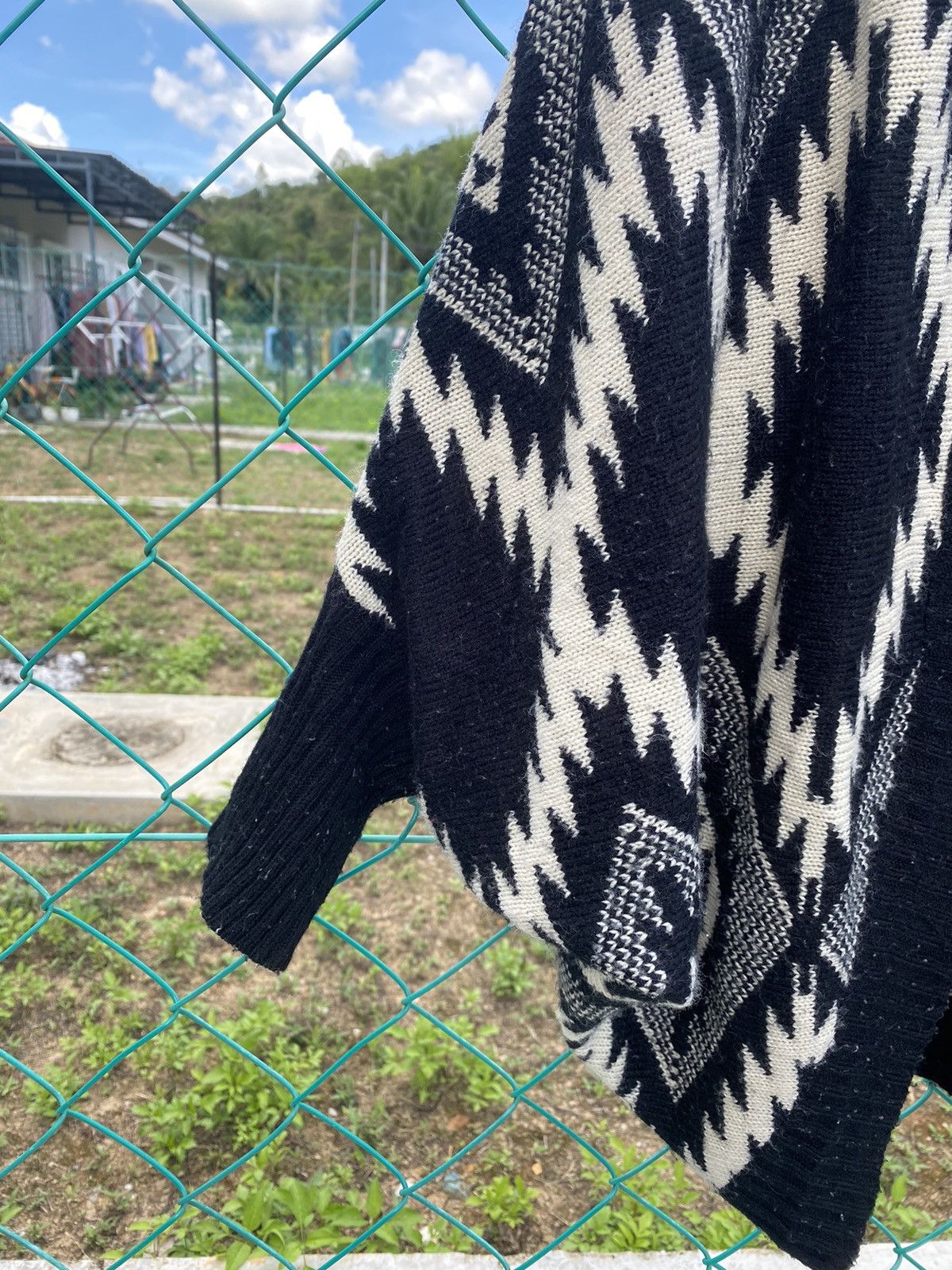 Japanese Brand × Native L.A Cable Knit Navajo Cardigan Size L / US 10 / IT 46 - 3 Thumbnail