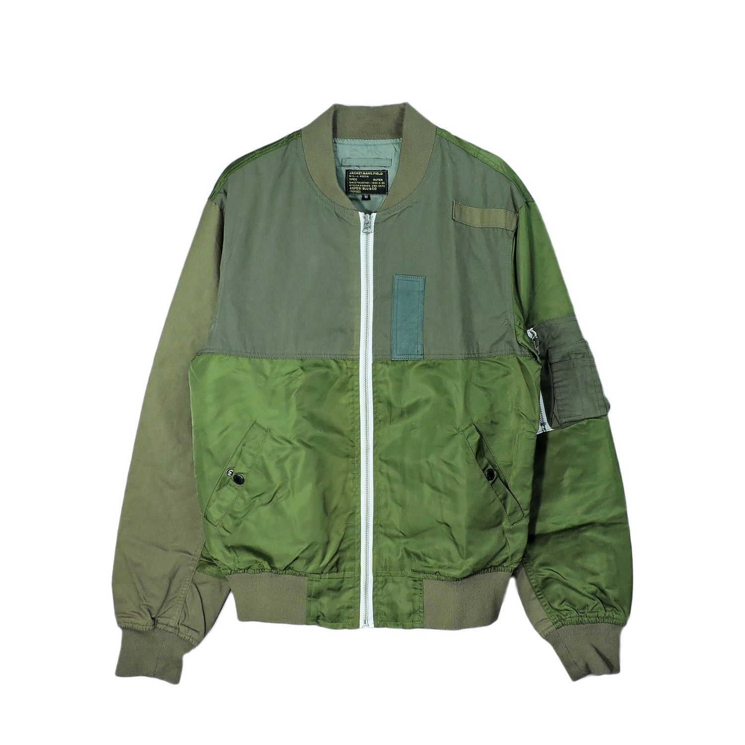 Aspesi Aspesi Blu & Co MA-1 Flight Bomber Jacket Size US M / EU 48-50 / 2 - 1 Thumbnail