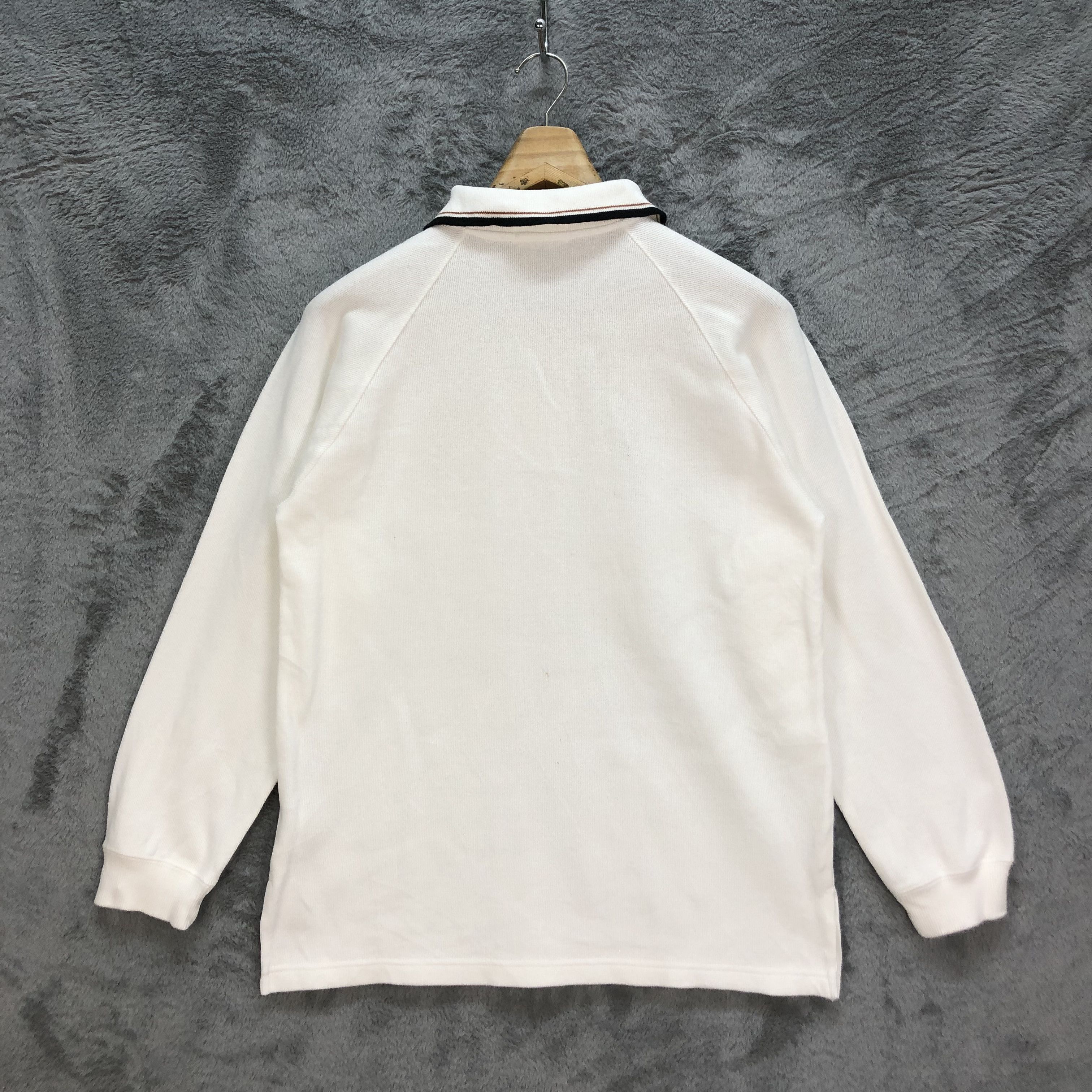 Japanese Brand COFFE BOSS LONG SLEEVE POLO SHIRT #6414-65 Size US S / EU 44-46 / 1 - 11 Thumbnail