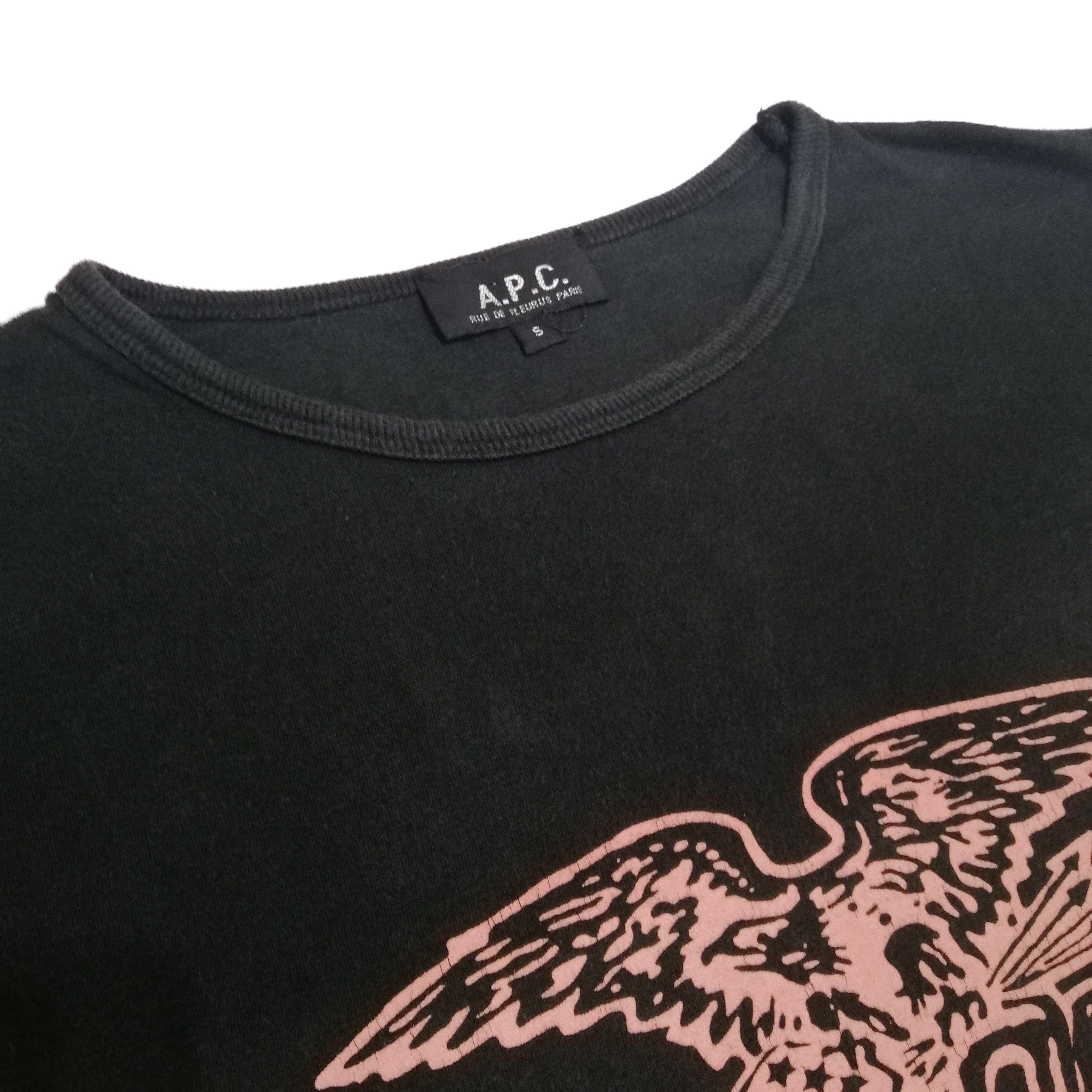 A.P.C. A. P. C anti-ideological education t shirt black Size US S / EU 44-46 / 1 - 2 Thumbnail
