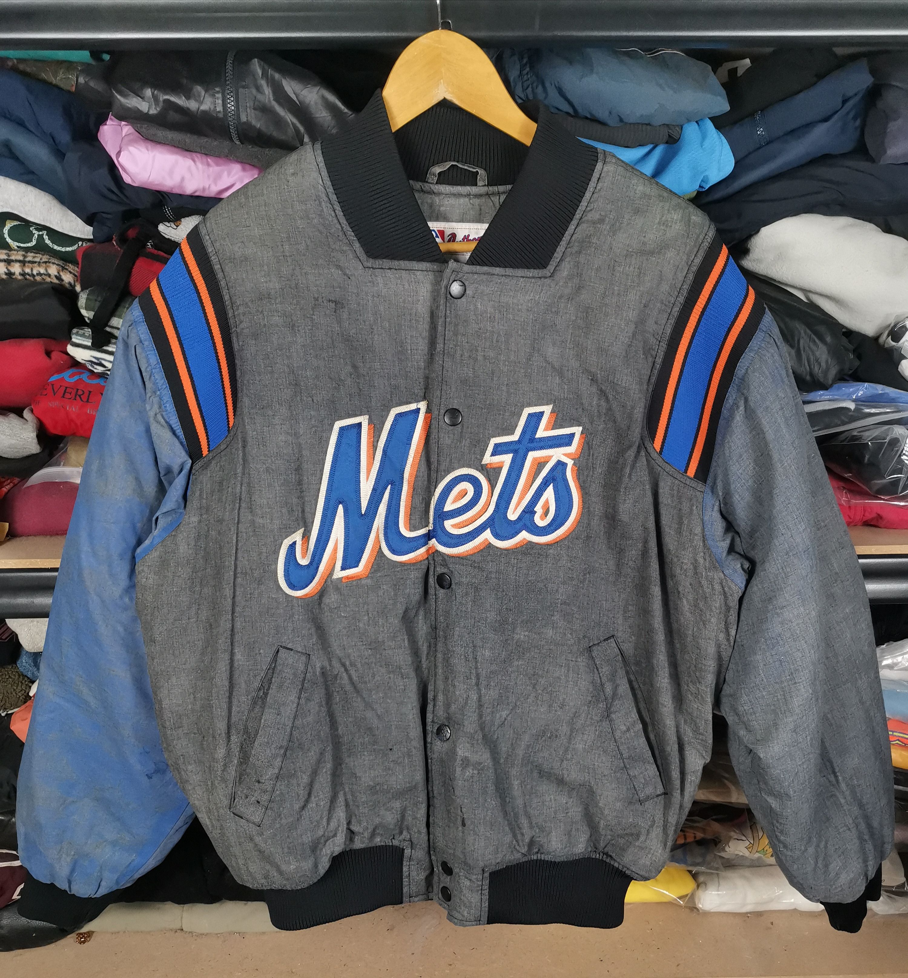 MLB Vintage Mlb Mets Varsity Jacket Size US M / EU 48-50 / 2 - 1 Thumbnail