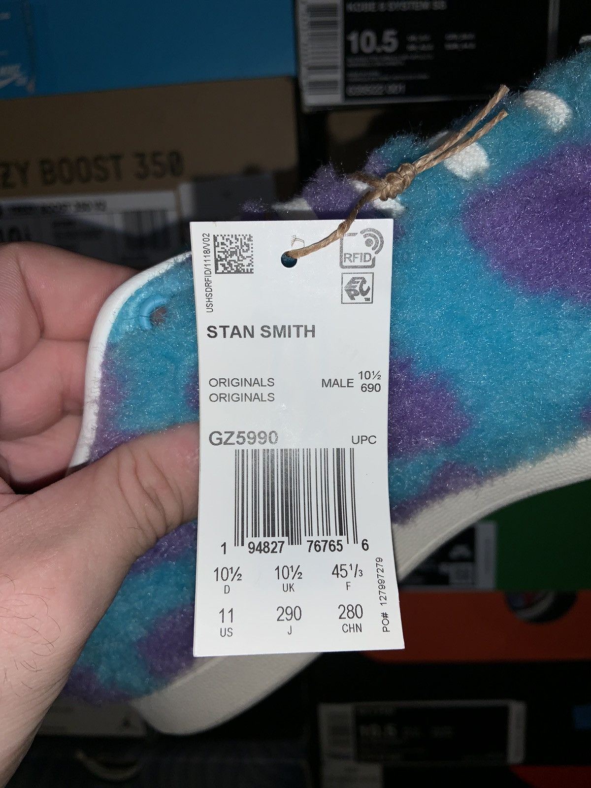 Adidas × Disney Adidas x Monsters Inc. “Sulley” Stan Smith Size US 11 / EU 44 - 20 Thumbnail
