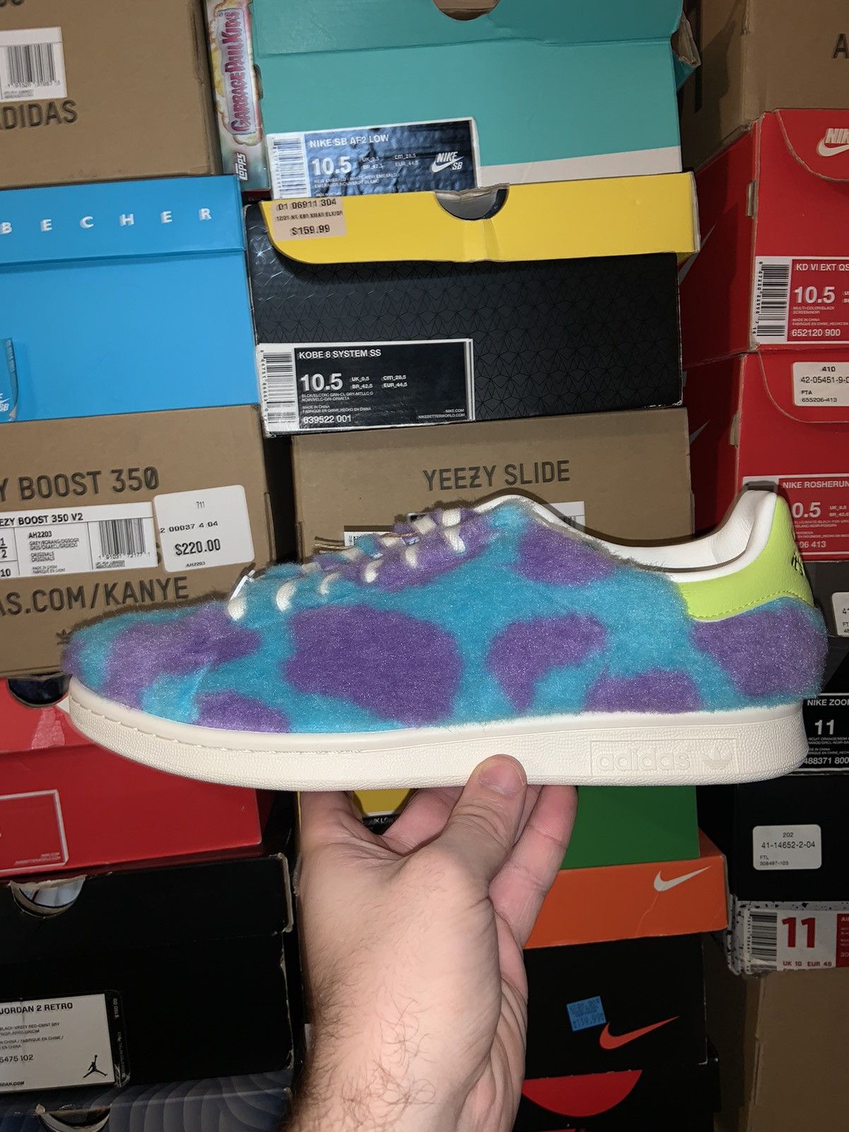 Adidas × Disney Adidas x Monsters Inc. “Sulley” Stan Smith Size US 11 / EU 44 - 8 Thumbnail