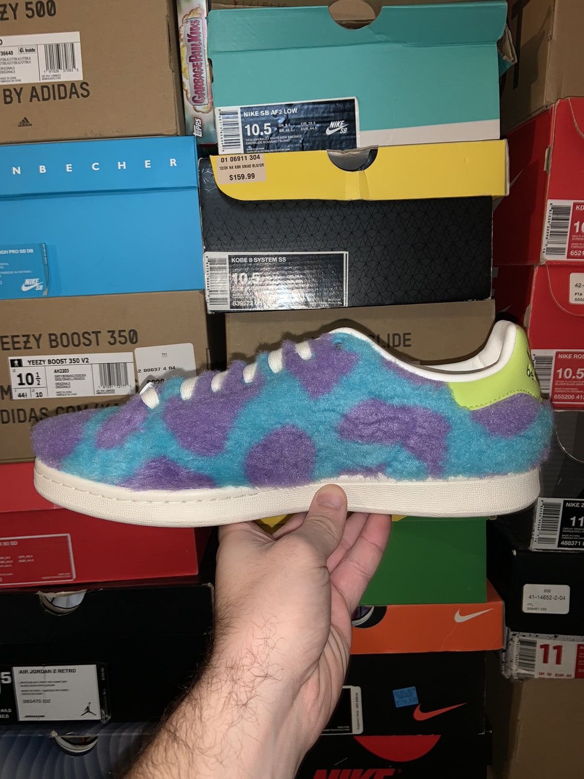 Adidas × Disney Adidas x Monsters Inc. “Sulley” Stan Smith Size US 11 / EU 44 - 4 Thumbnail