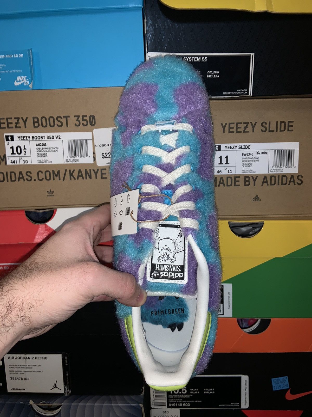 Adidas × Disney Adidas x Monsters Inc. “Sulley” Stan Smith Size US 11 / EU 44 - 12 Thumbnail