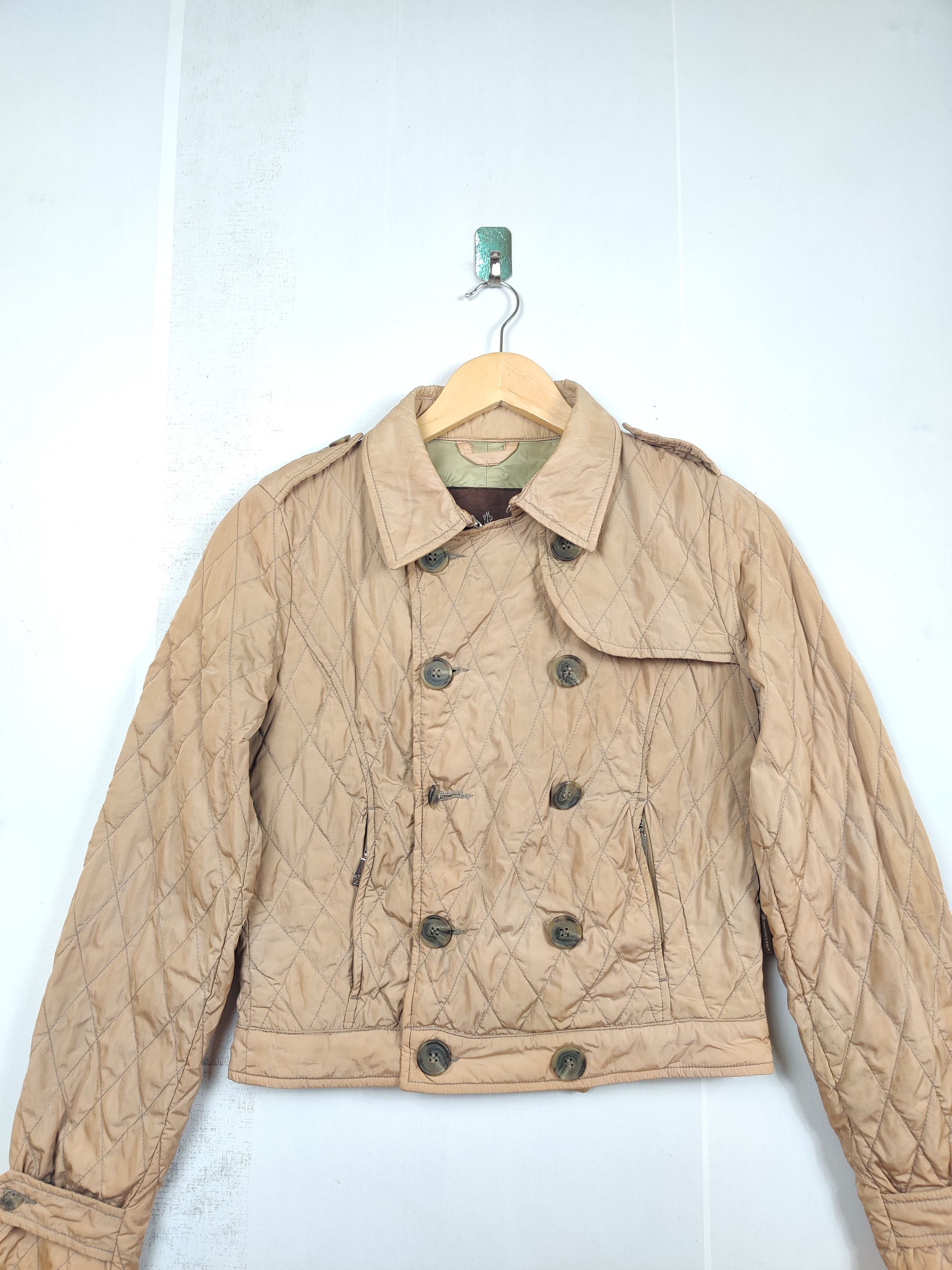 Moncler Nice ❗Vintage Moncler Quilted Double Breasted Coat Size US S / EU 44-46 / 1 - 4 Thumbnail