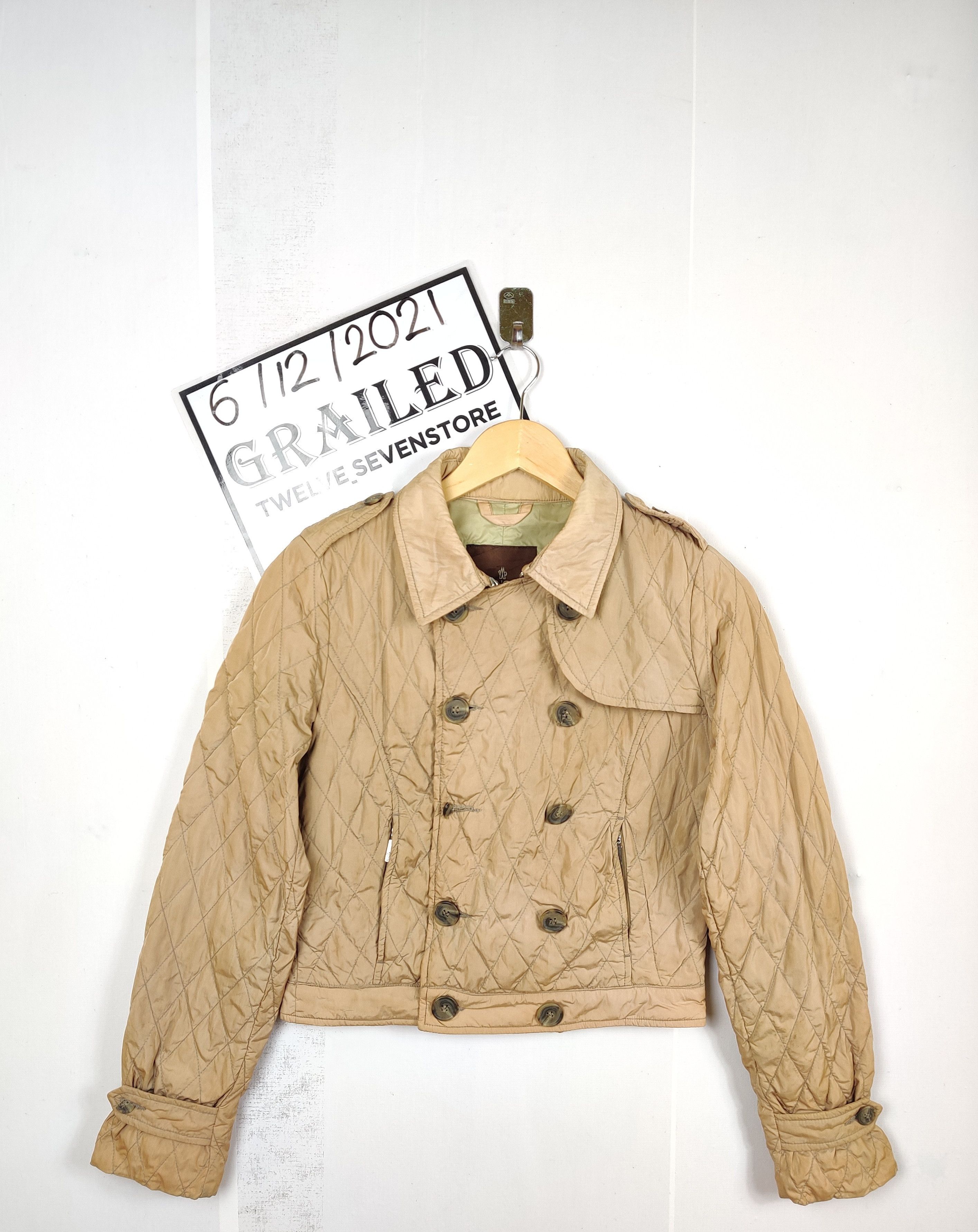 Moncler Nice ❗Vintage Moncler Quilted Double Breasted Coat Size US S / EU 44-46 / 1 - 1 Thumbnail