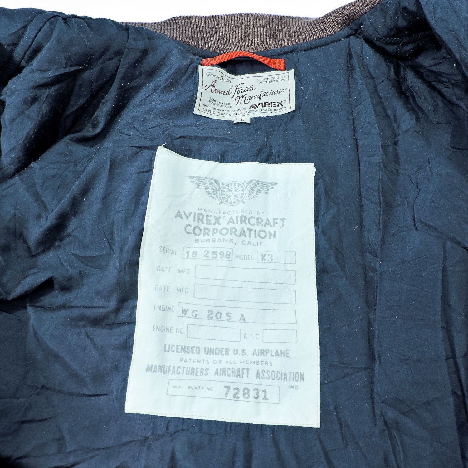 Avirex Avirex 23 Supply SQ, Ame Div. G75 Flight Bomber Jacket Size US L / EU 52-54 / 3 - 4 Thumbnail