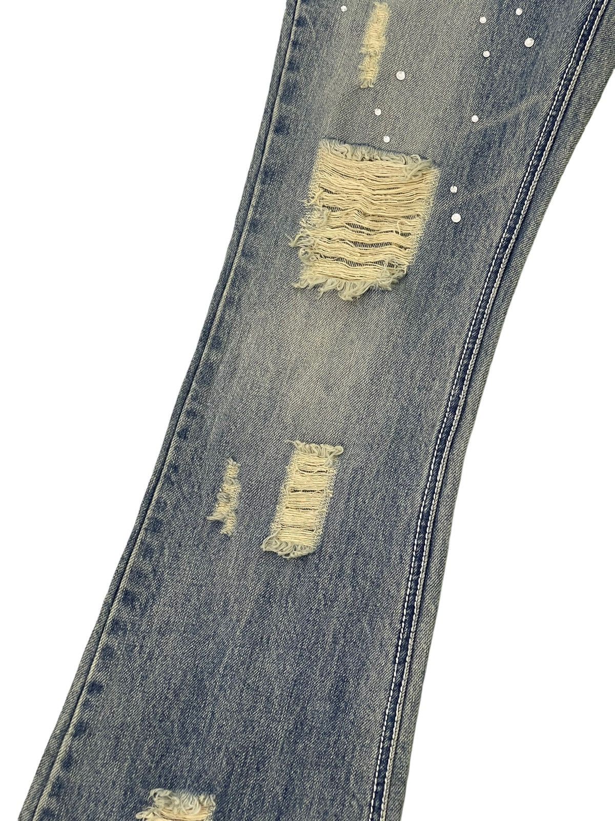 Japanese Brand Flare Jeans Bella Ondata Distress Denim Boot Cut 1🟦2 Size US 28 / EU 44 - 6 Thumbnail