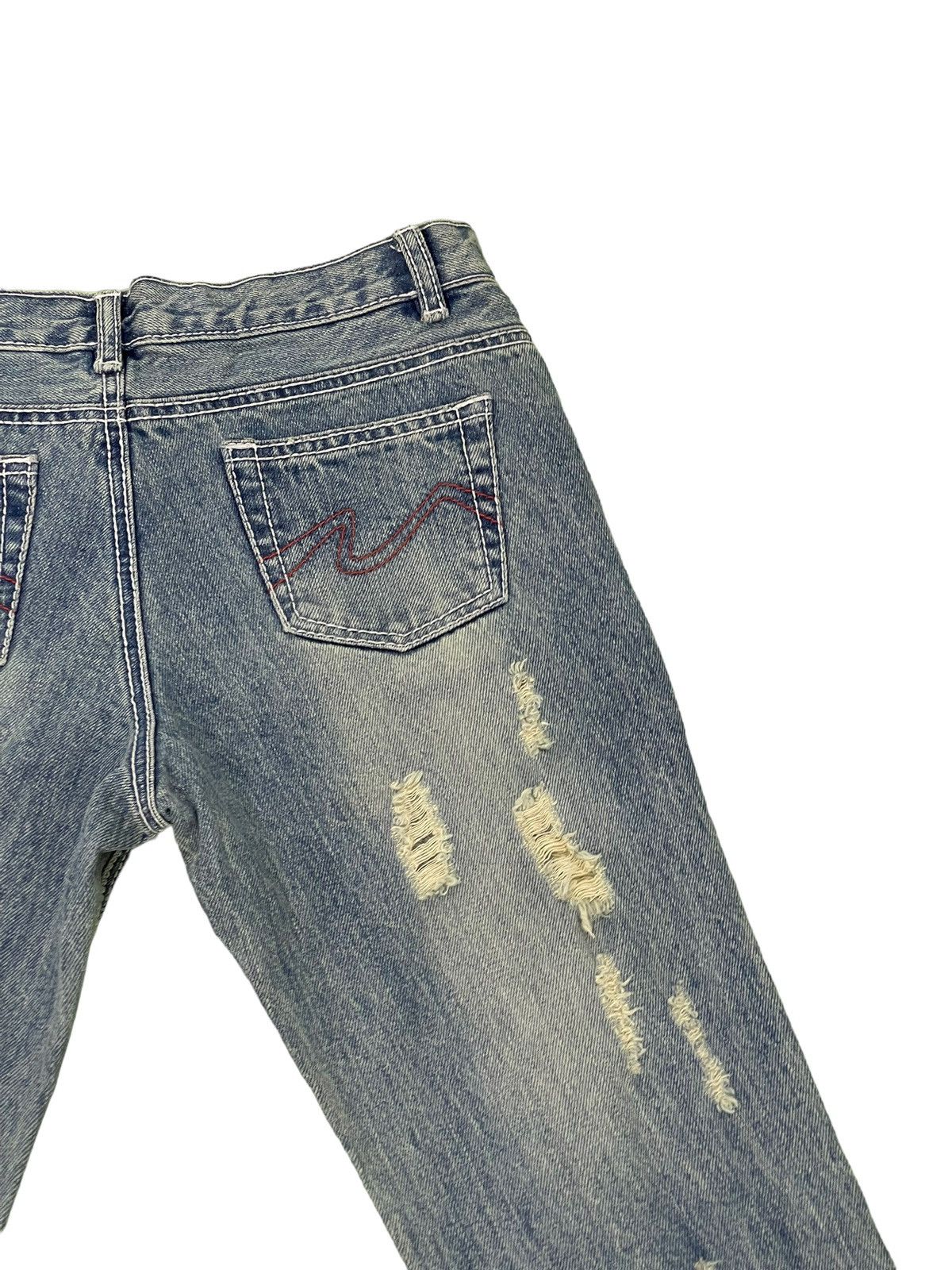 Japanese Brand Flare Jeans Bella Ondata Distress Denim Boot Cut 1🟦2 Size US 28 / EU 44 - 19 Thumbnail