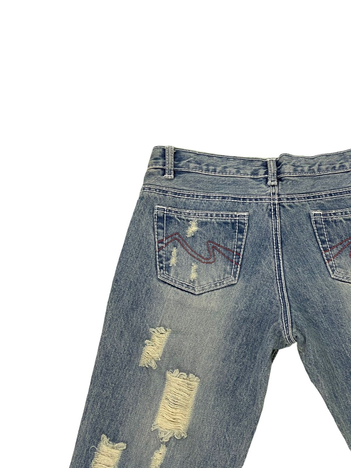 Japanese Brand Flare Jeans Bella Ondata Distress Denim Boot Cut 1🟦2 Size US 28 / EU 44 - 18 Thumbnail