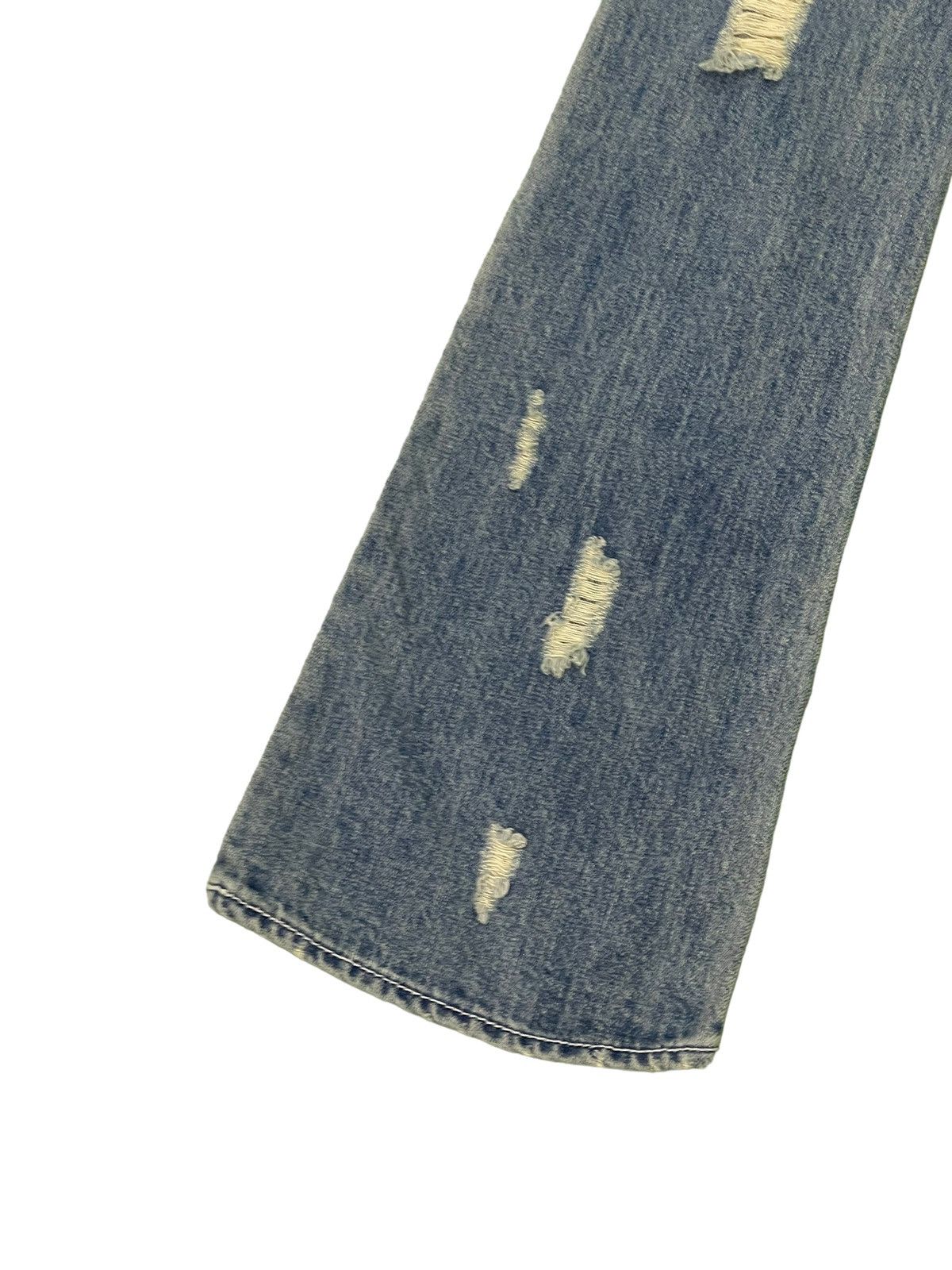 Japanese Brand Flare Jeans Bella Ondata Distress Denim Boot Cut 1🟦2 Size US 28 / EU 44 - 15 Thumbnail