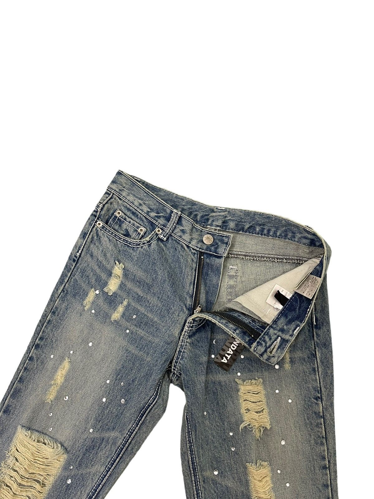 Japanese Brand Flare Jeans Bella Ondata Distress Denim Boot Cut 1🟦2 Size US 28 / EU 44 - 10 Thumbnail