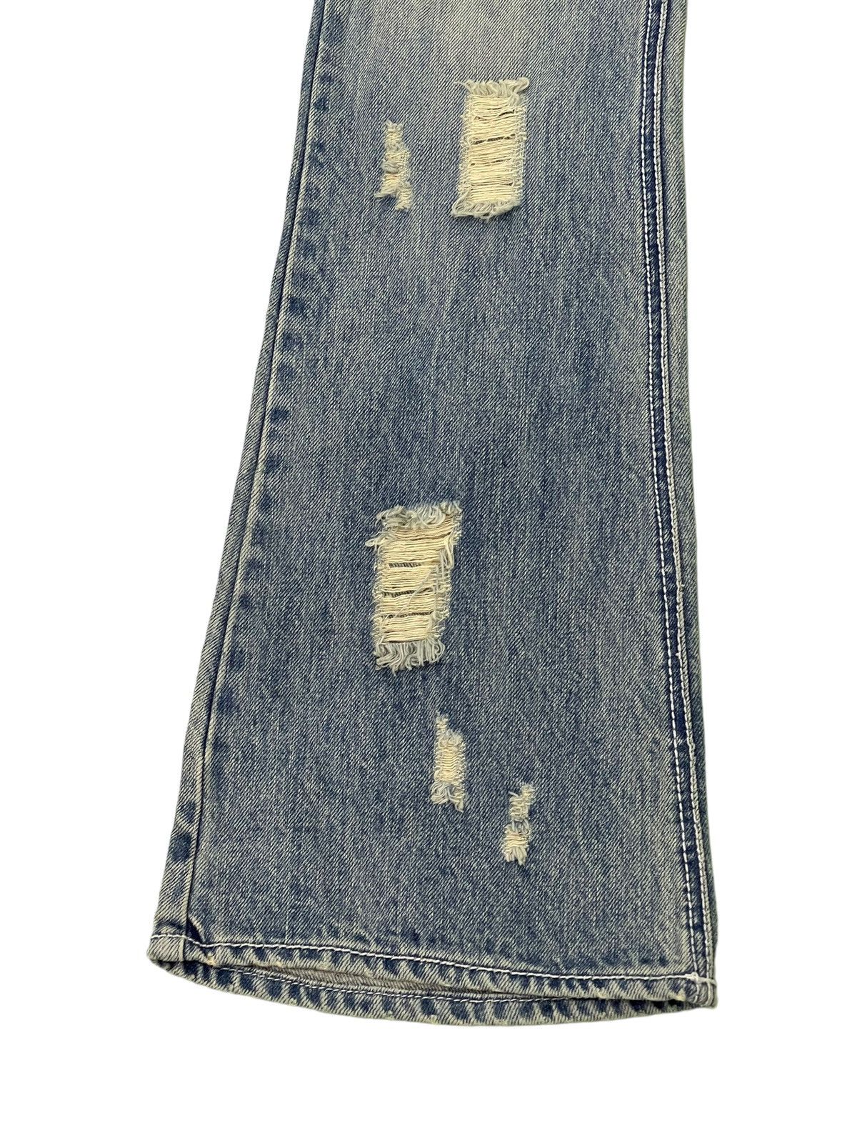 Japanese Brand Flare Jeans Bella Ondata Distress Denim Boot Cut 1🟦2 Size US 28 / EU 44 - 4 Thumbnail