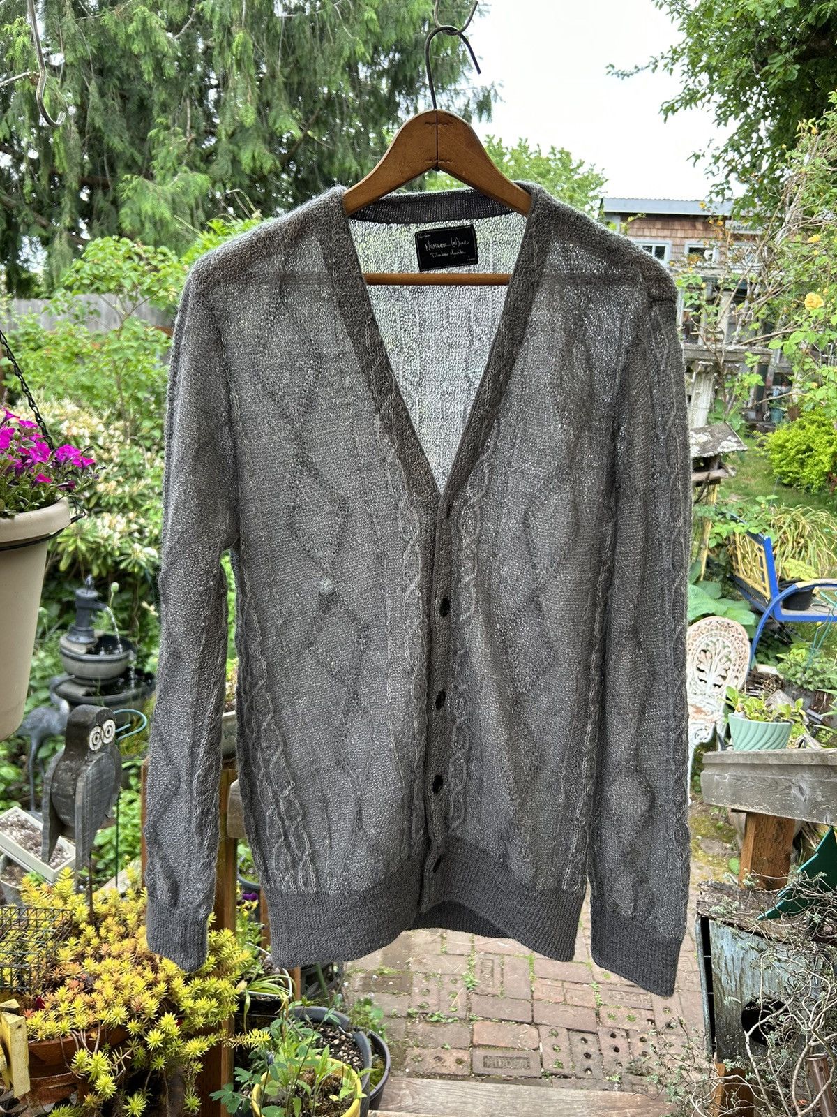 Number Nine Mohair Cardigan | Grailed
