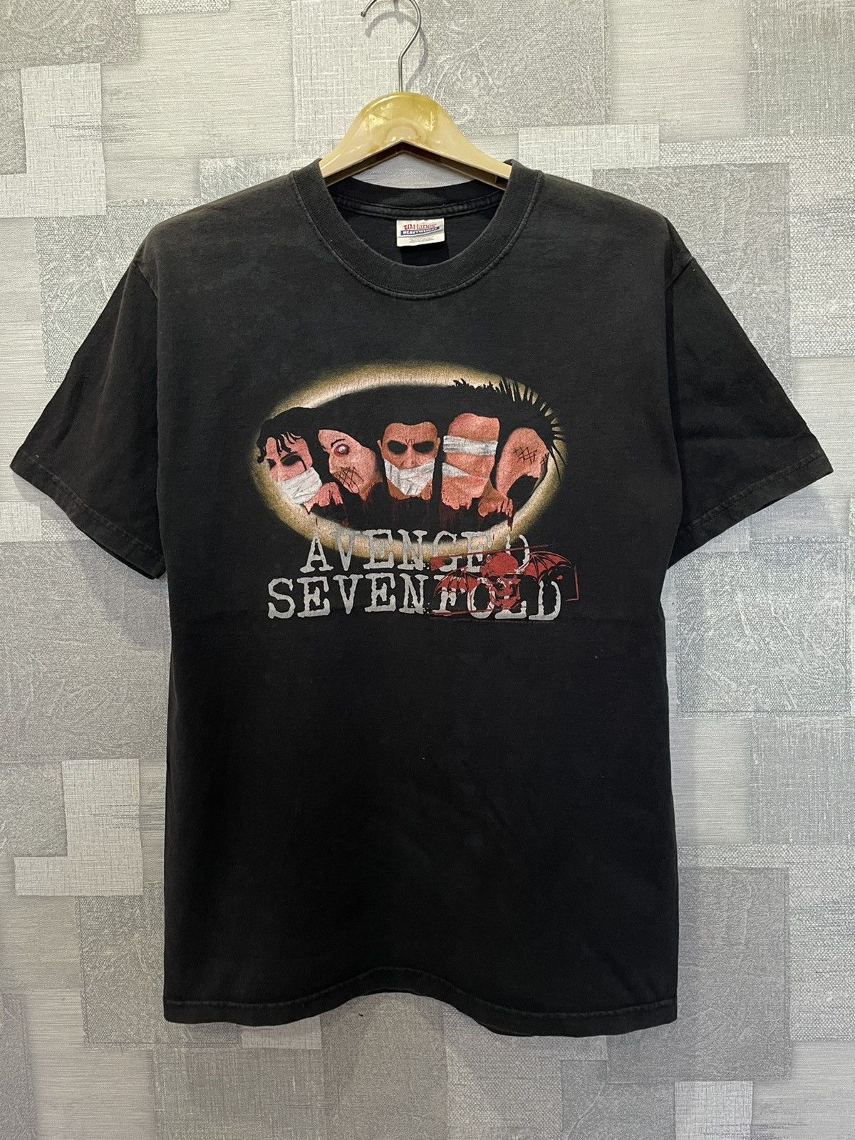 image of Band Tees x Rock T Shirt Vintage Avenged Sevenfold in Black, Men's (Size Medium)