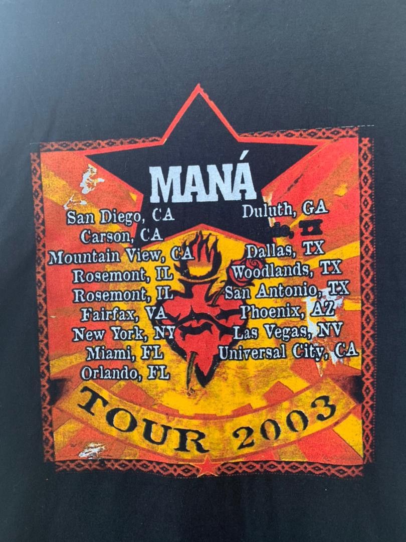 Band Tees MANA tour tee Size US XL / EU 56 / 4 - 4 Thumbnail