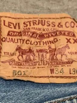 Levi's Vintage Levis 501 Straight Leg Faded Blue Jeans Size US 31 - 8 Thumbnail