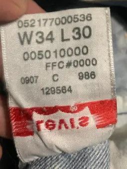 Levi's Vintage Levis 501 Straight Leg Faded Blue Jeans Size US 31 - 11 Thumbnail
