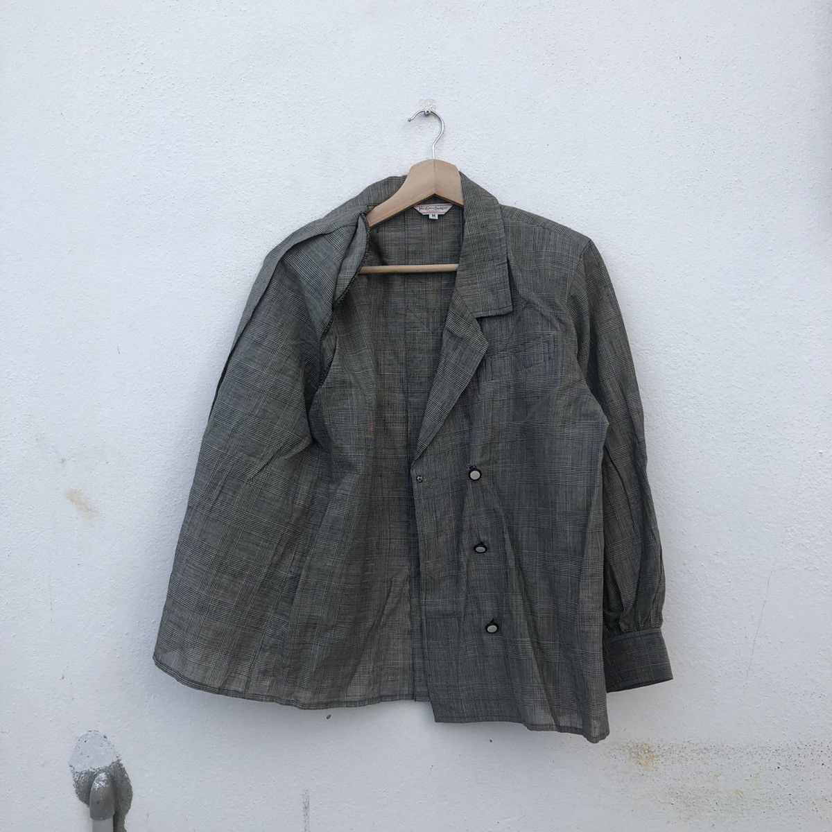 Yves Saint Laurent YVES SAINT LAURENT CHEMISIERS LIGHT JACKET TARTAN DESIGN Size US M / EU 48-50 / 2 - 6 Thumbnail
