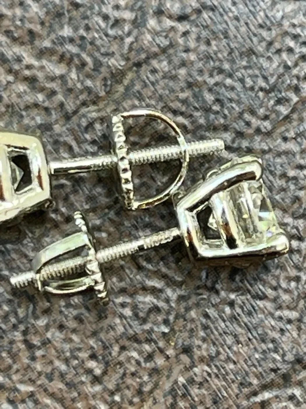 Other ICED OUT 6.5mm 2CT TW Real Moissanite Stud Earrings Silver Size ONE SIZE - 4 Thumbnail