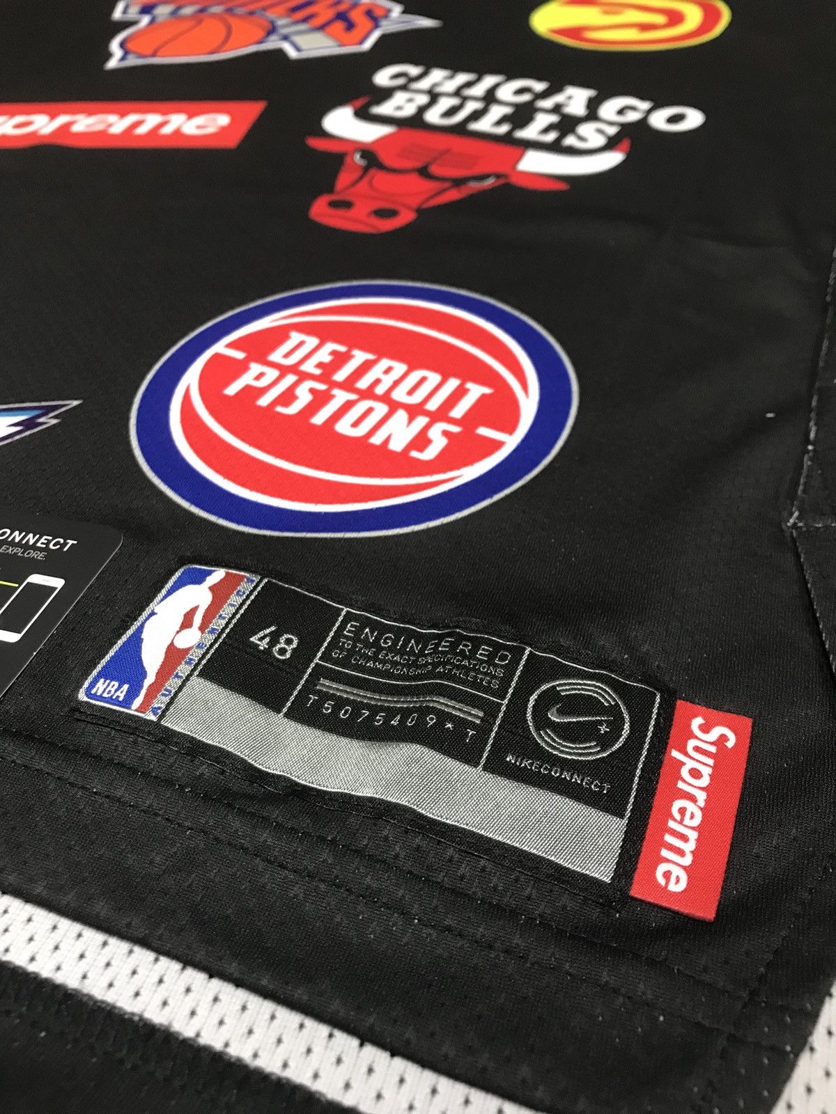 NBA × Nike × Supreme Supreme x Nike x NBA Jersey (Black