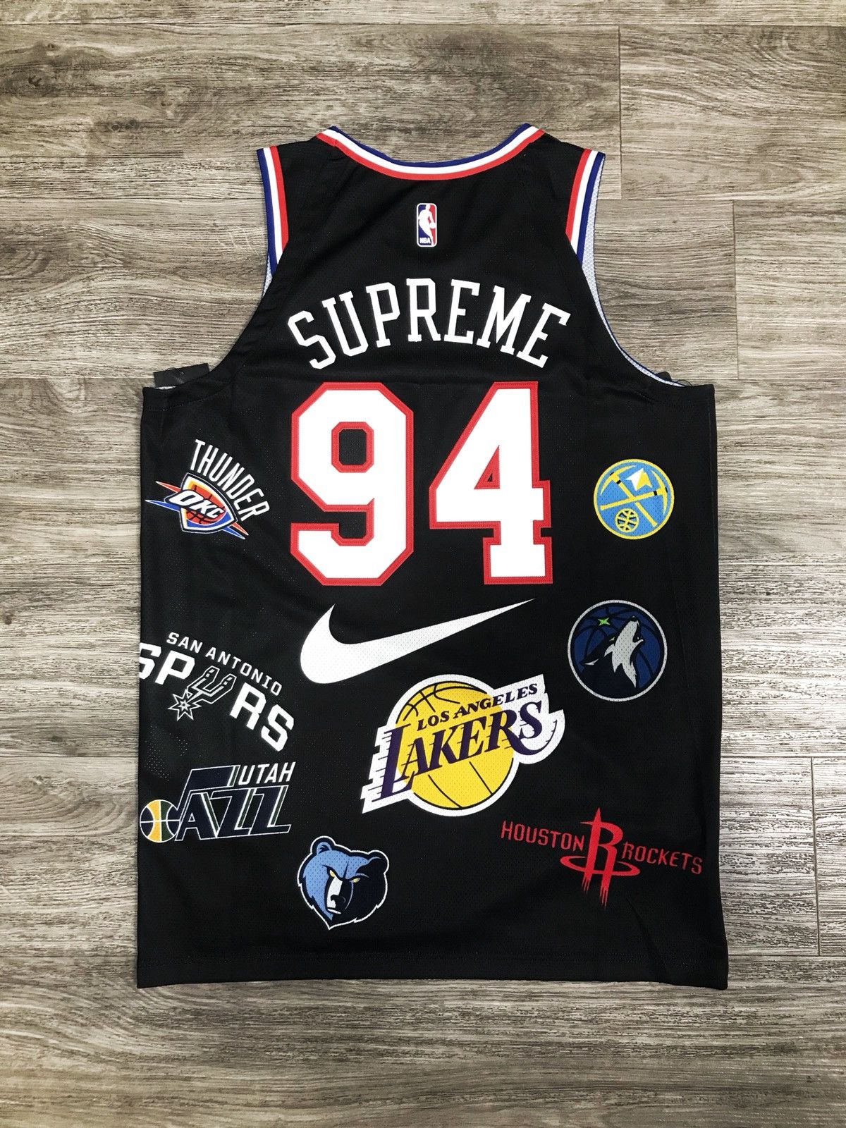 Supreme NBAジャージ 94 黒 サイズ48 Supreme Nike/NBA Teams Authentic Jersey Black Spring Summer 2018