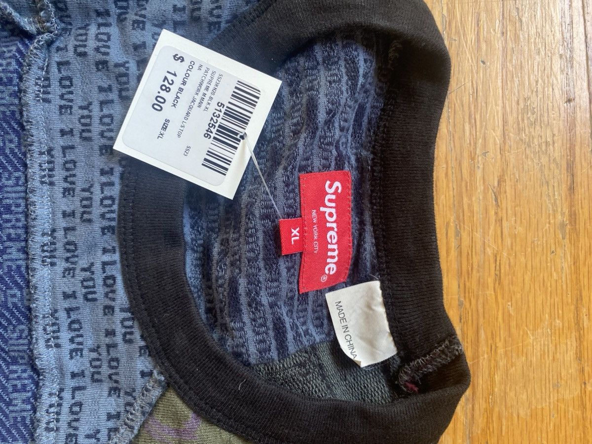 Supreme Supreme Patchwork Jacquard L/S Top Size US XL / EU 56 / 4 - 3 Thumbnail