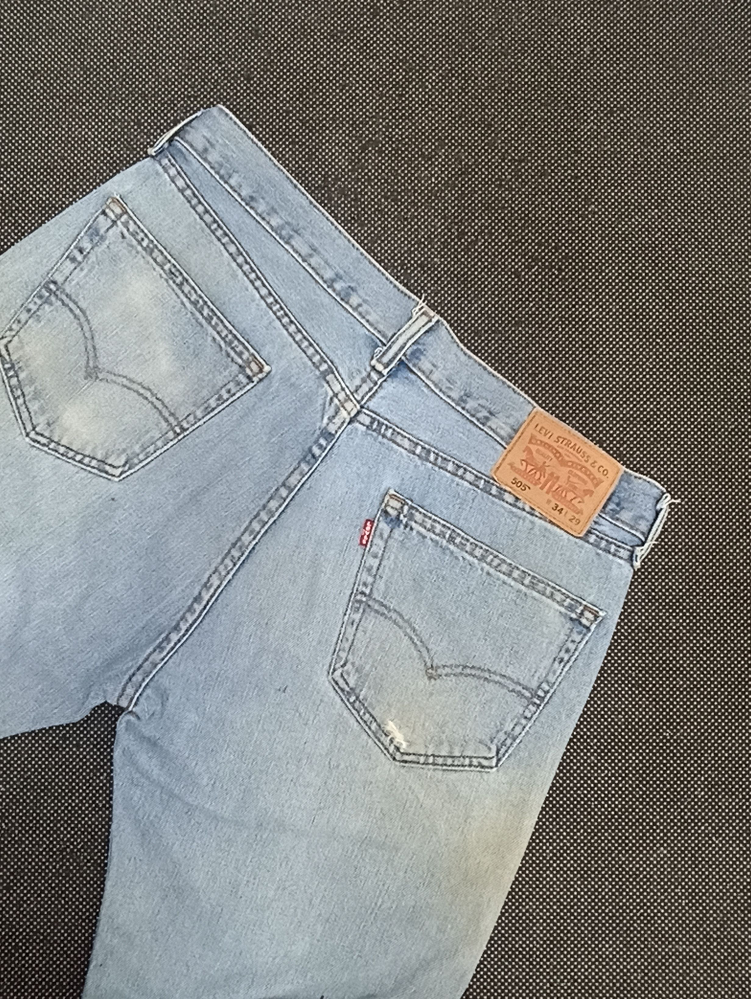 Jean × Levi's × Vintage VINTAGE LEVIS 505 LIGHT WASH JEANS -J315 Size US 36 / EU 52 - 10 Thumbnail