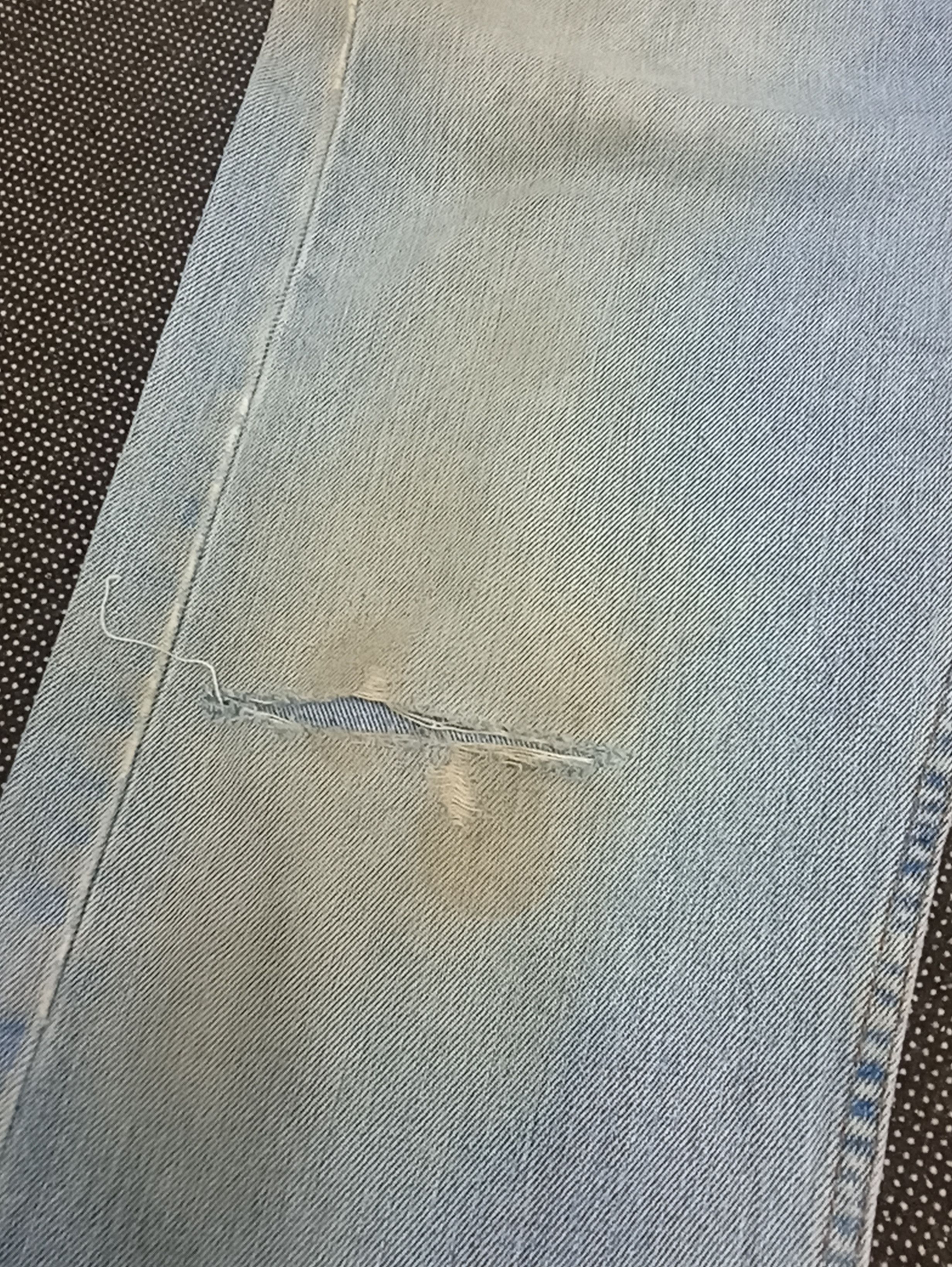 Jean × Levi's × Vintage VINTAGE LEVIS 505 LIGHT WASH JEANS -J315 Size US 36 / EU 52 - 8 Thumbnail