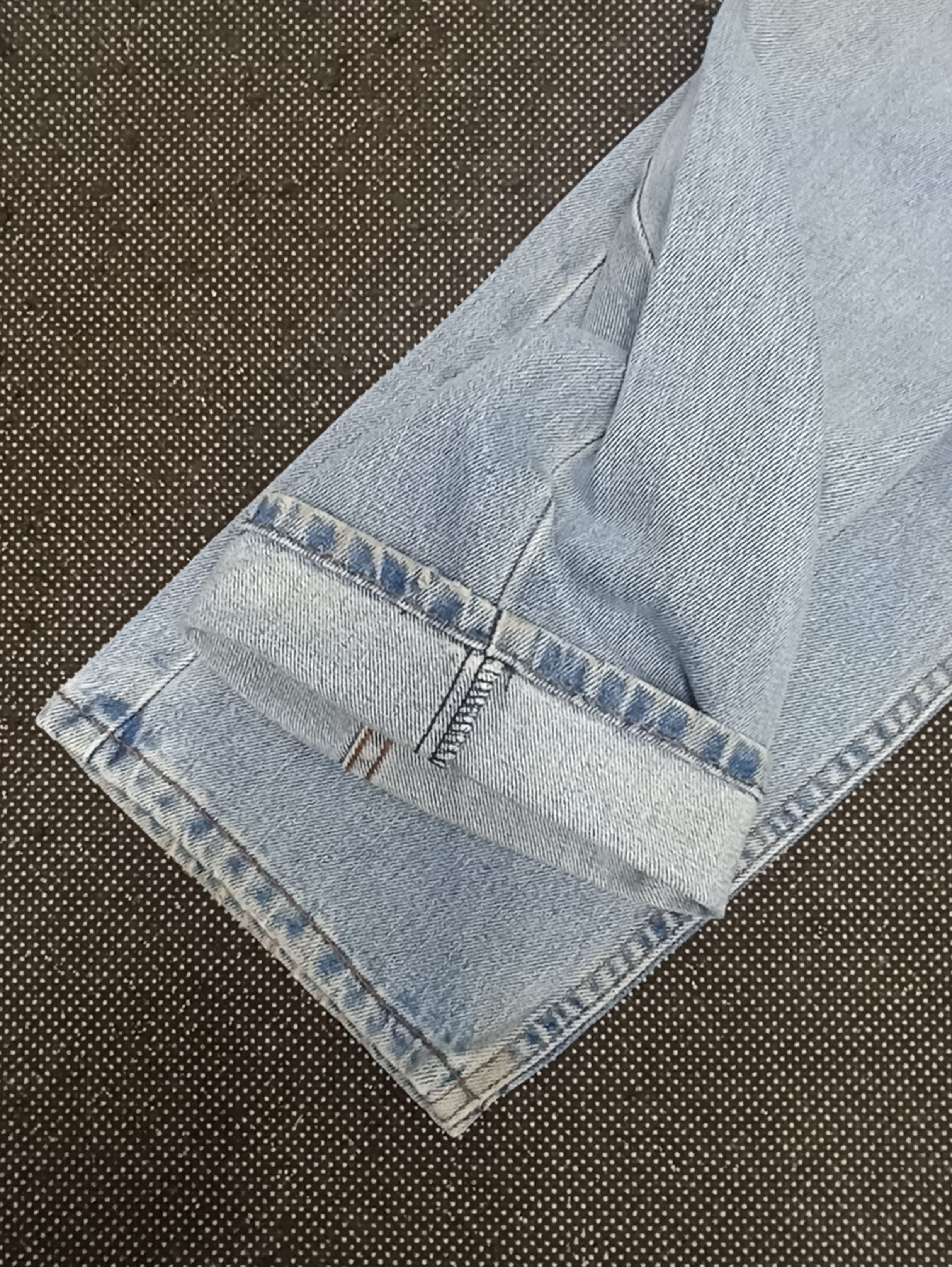 Jean × Levi's × Vintage VINTAGE LEVIS 505 LIGHT WASH JEANS -J315 Size US 36 / EU 52 - 6 Thumbnail