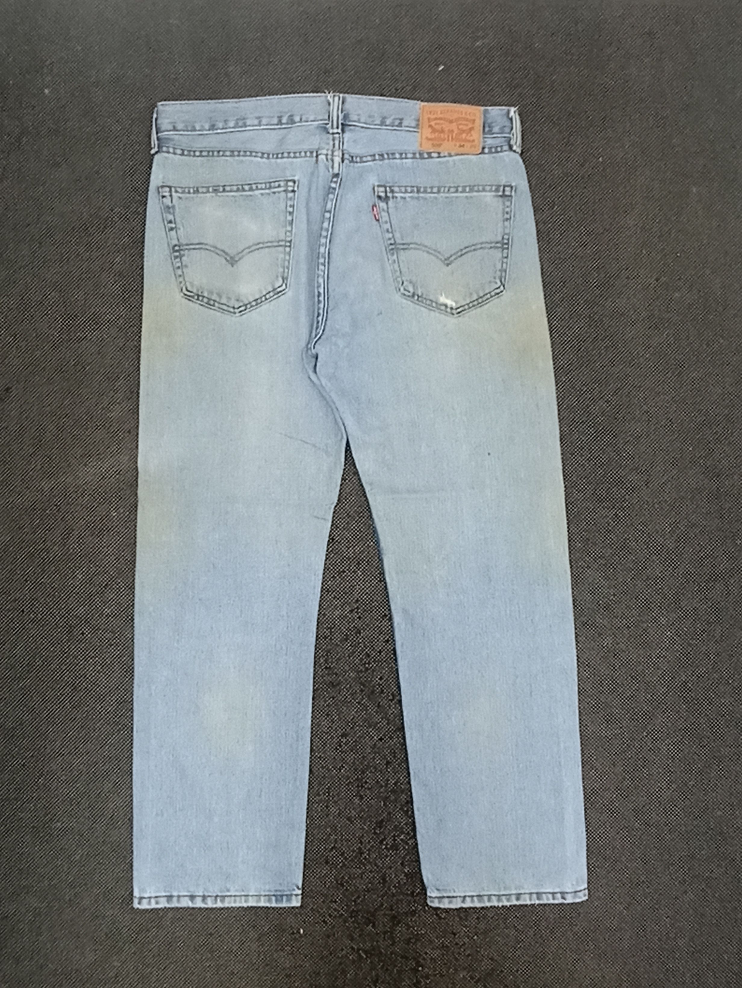 Jean × Levi's × Vintage VINTAGE LEVIS 505 LIGHT WASH JEANS -J315 Size US 36 / EU 52 - 2 Thumbnail