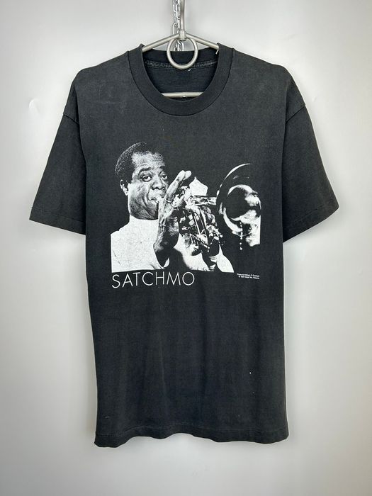 Vintage 90s Louis Armstrong Jazz Shirt Size L 