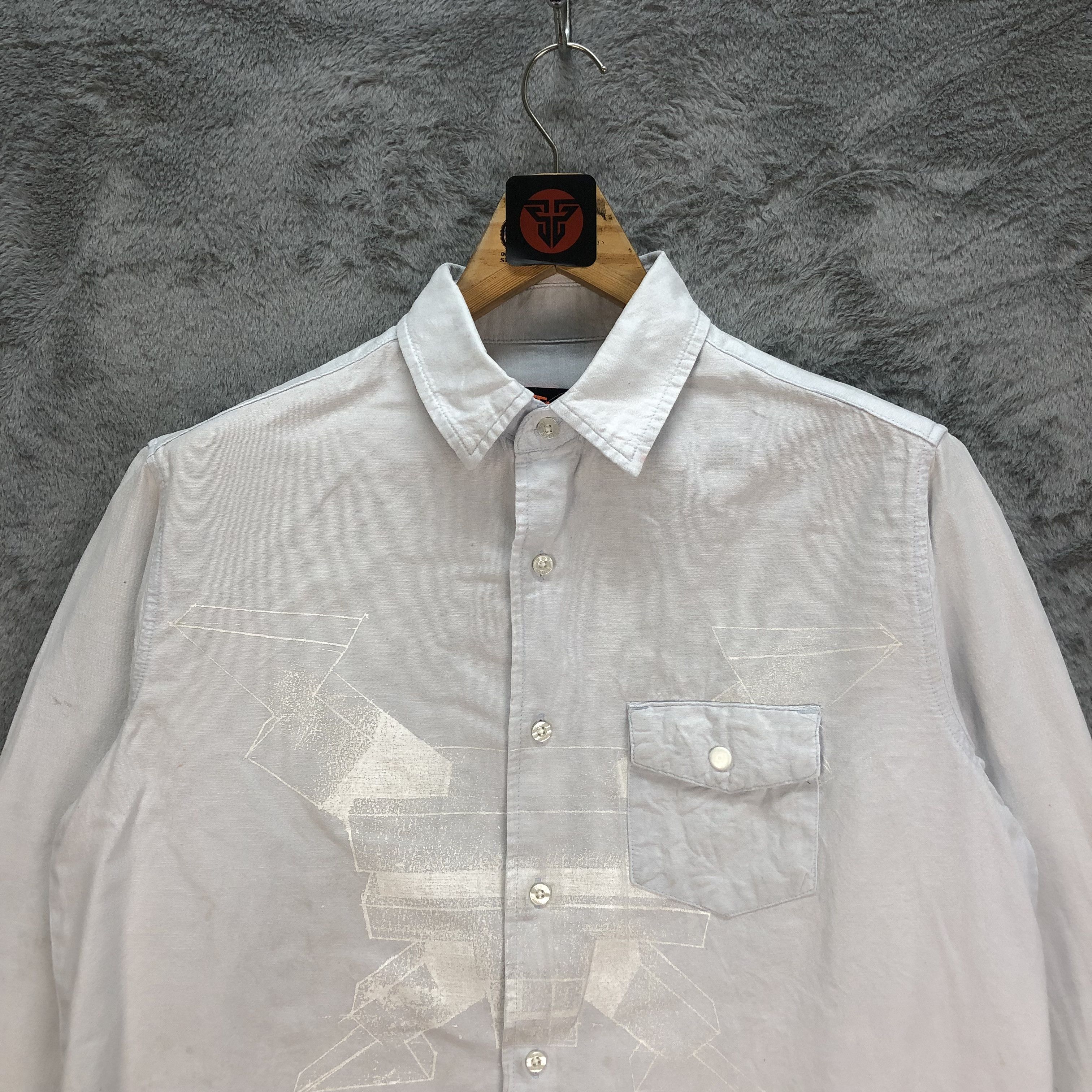Stussy TRASHED🔥 STUSSY BUTTON UPS SHIRTS #6416-65 Size US M / EU 48-50 / 2 - 2 Thumbnail