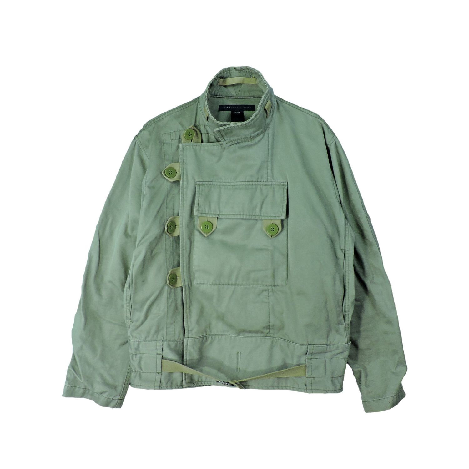 image of Marc By Marc Jacobs Swedish Motorcycle Jacket in Green, Men's (Size XS)
