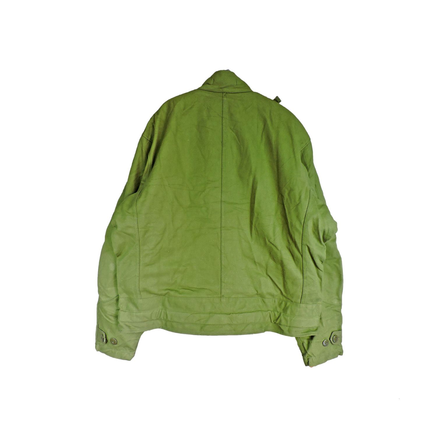 Vintage 60's Swedish Army Military Motorcycle Dispatch Jacket Size US XL / EU 56 / 4 - 2 Thumbnail