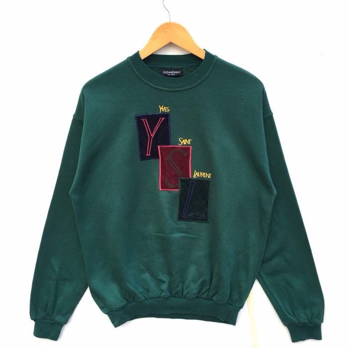 Vintage HYPEBEAST LUXURY Yves Saint Laurent Paris Green Army