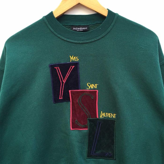 Vintage HYPEBEAST LUXURY Yves Saint Laurent Paris Green Army