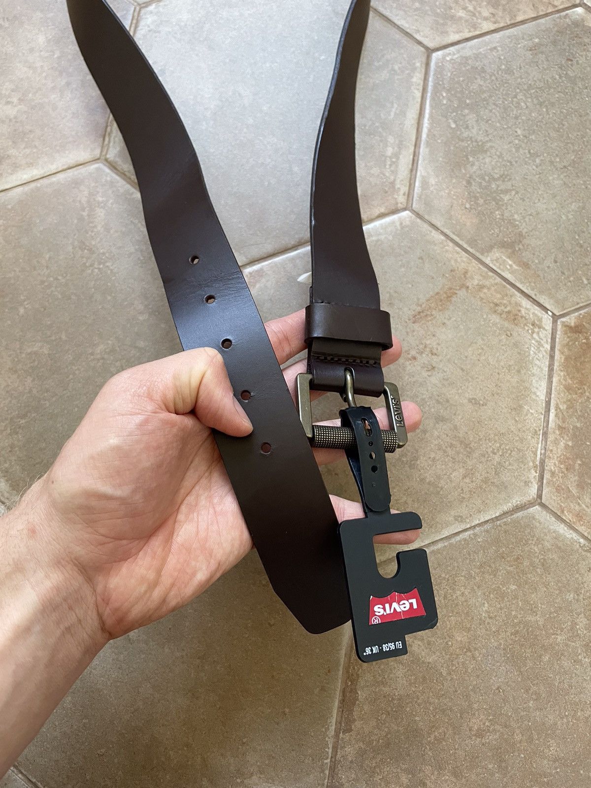 Levi's × Levi's Vintage Clothing LEVIS LEATHER BELT VINTAGE Size ONE SIZE - 6 Thumbnail