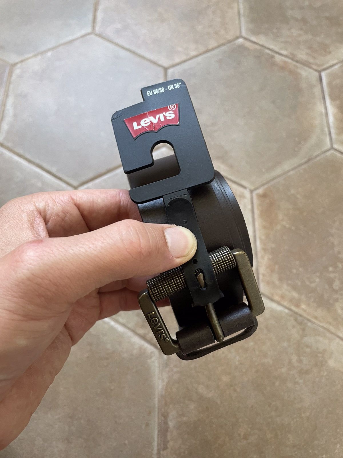 Levi's × Levi's Vintage Clothing LEVIS LEATHER BELT VINTAGE Size ONE SIZE - 3 Thumbnail