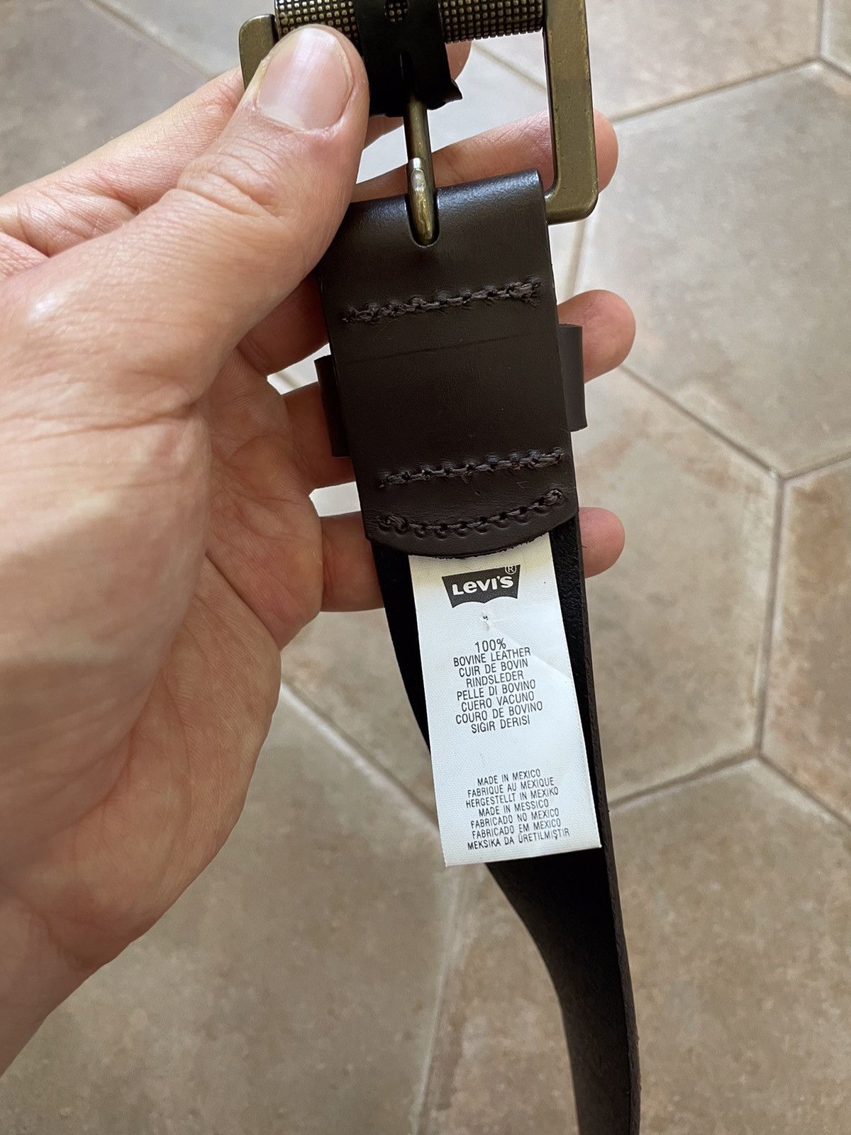 Levi's × Levi's Vintage Clothing LEVIS LEATHER BELT VINTAGE Size ONE SIZE - 9 Thumbnail
