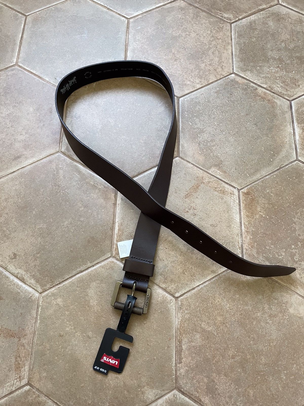 Levi's × Levi's Vintage Clothing LEVIS LEATHER BELT VINTAGE Size ONE SIZE - 5 Thumbnail
