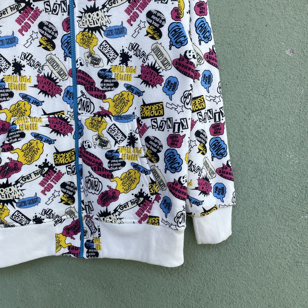 Japanese Brand Vintage DEFECTIBE STRUCT Full Print Zipped Hooded Jacket Size US S / EU 44-46 / 1 - 5 Thumbnail