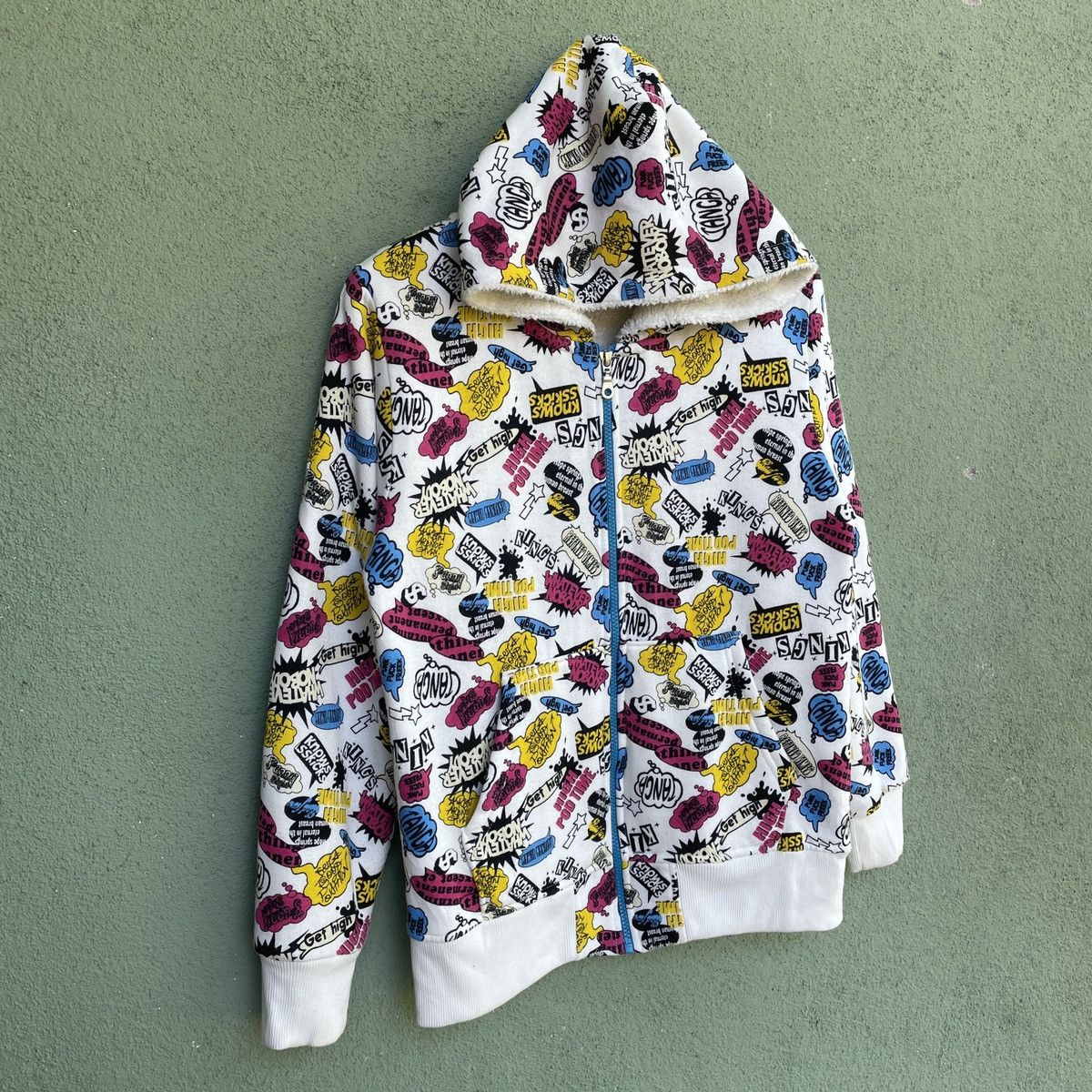 Japanese Brand Vintage DEFECTIBE STRUCT Full Print Zipped Hooded Jacket Size US S / EU 44-46 / 1 - 2 Thumbnail