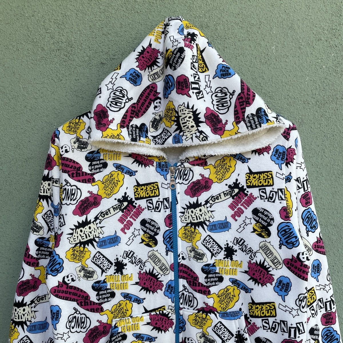 Japanese Brand Vintage DEFECTIBE STRUCT Full Print Zipped Hooded Jacket Size US S / EU 44-46 / 1 - 3 Thumbnail