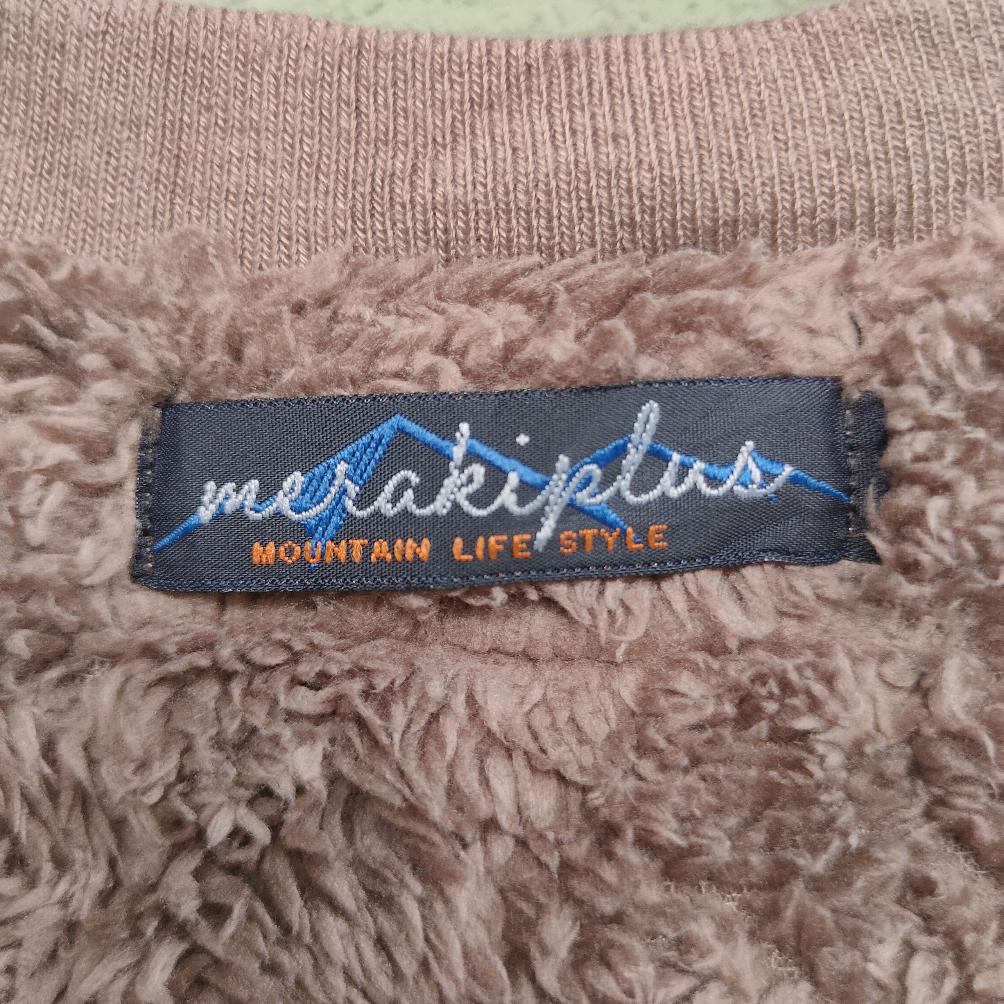 Aran Sweater Market Vintage MERAKI PLUS Retro-X Zip Sherpa Fleece Sweater Size US L / EU 52-54 / 3 - 8 Thumbnail