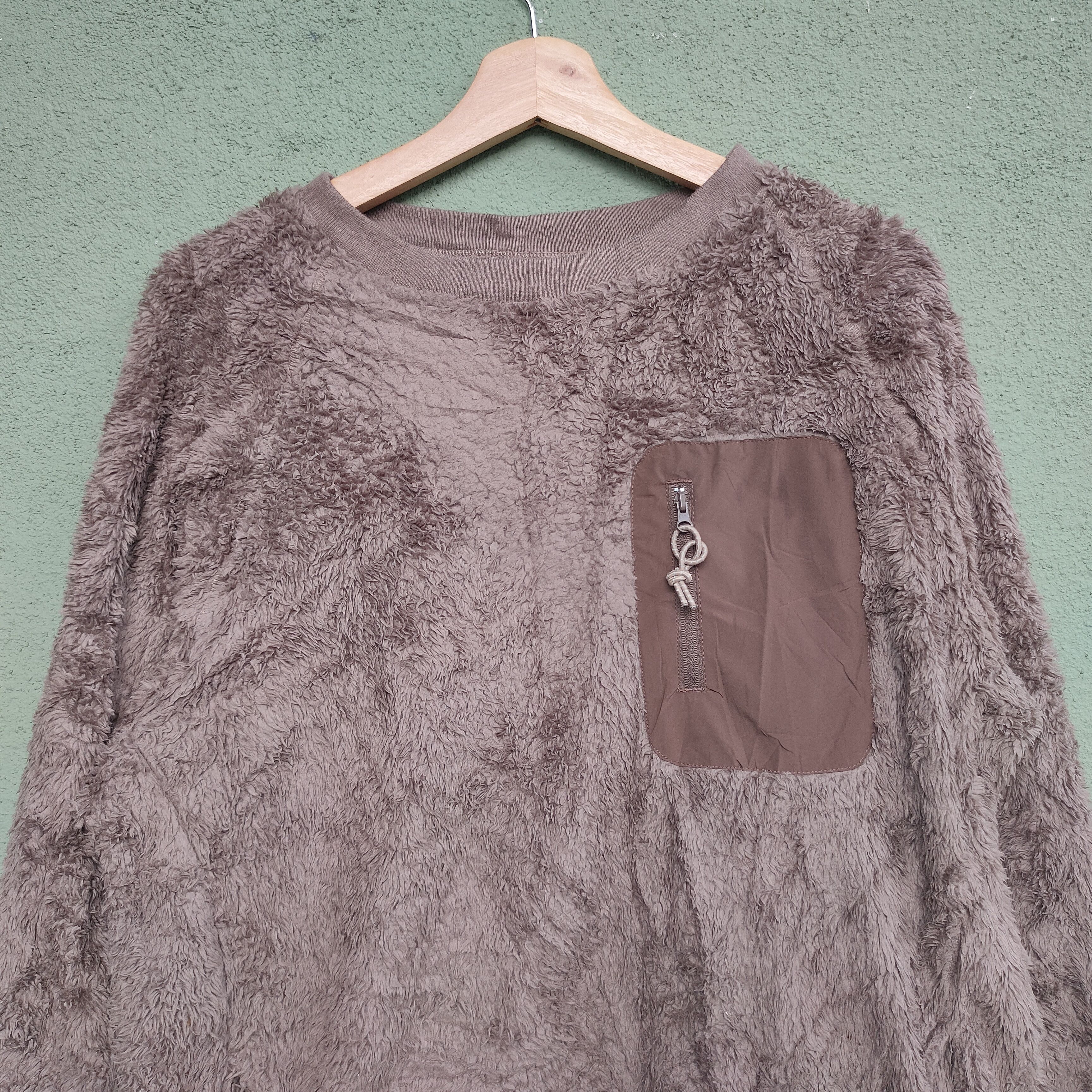 Aran Sweater Market Vintage MERAKI PLUS Retro-X Zip Sherpa Fleece Sweater Size US L / EU 52-54 / 3 - 4 Thumbnail