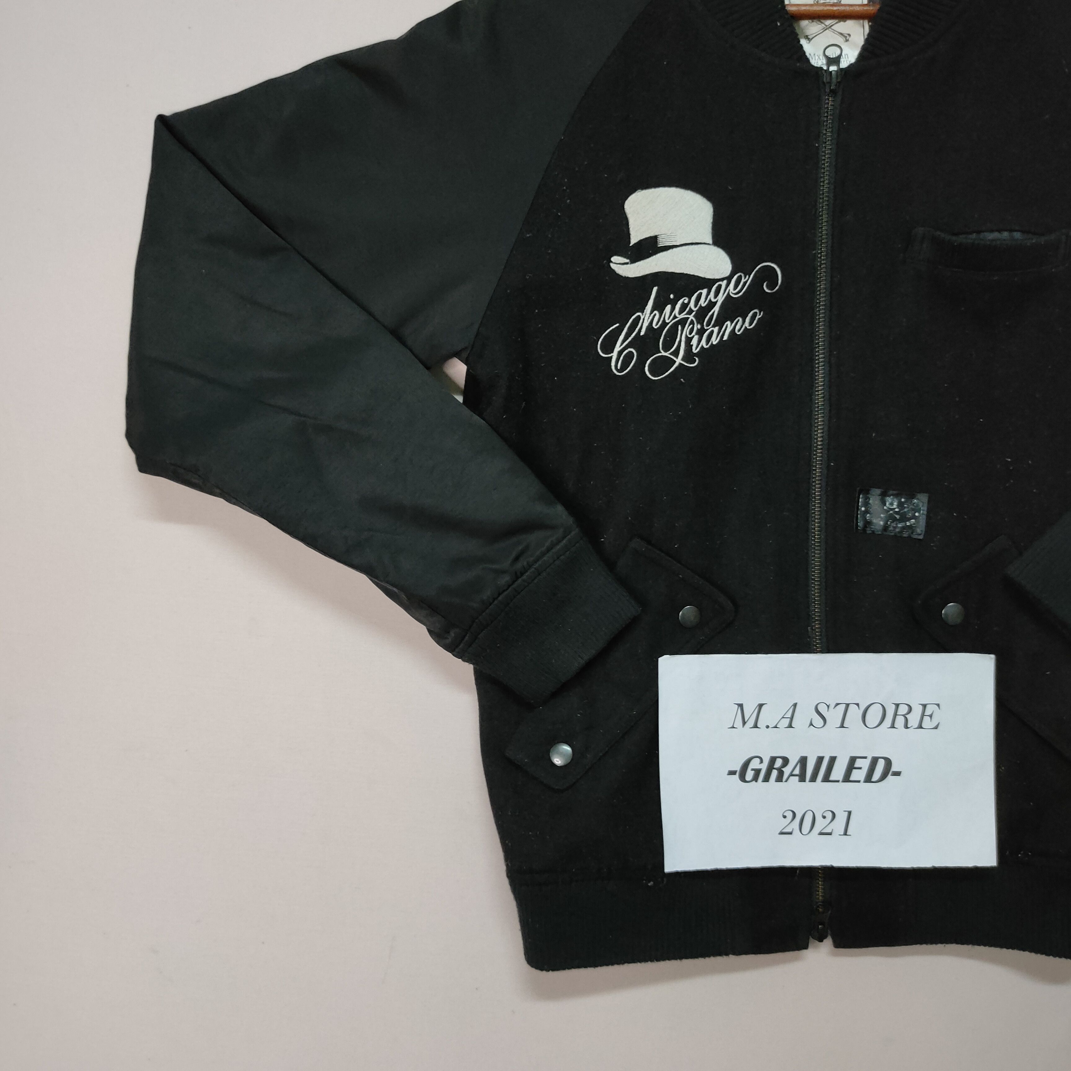 Japanese Brand VINTAGE MXIMILIAN UNITY EMBROIDERY LOGO JACKET Size US M / EU 48-50 / 2 - 4 Thumbnail