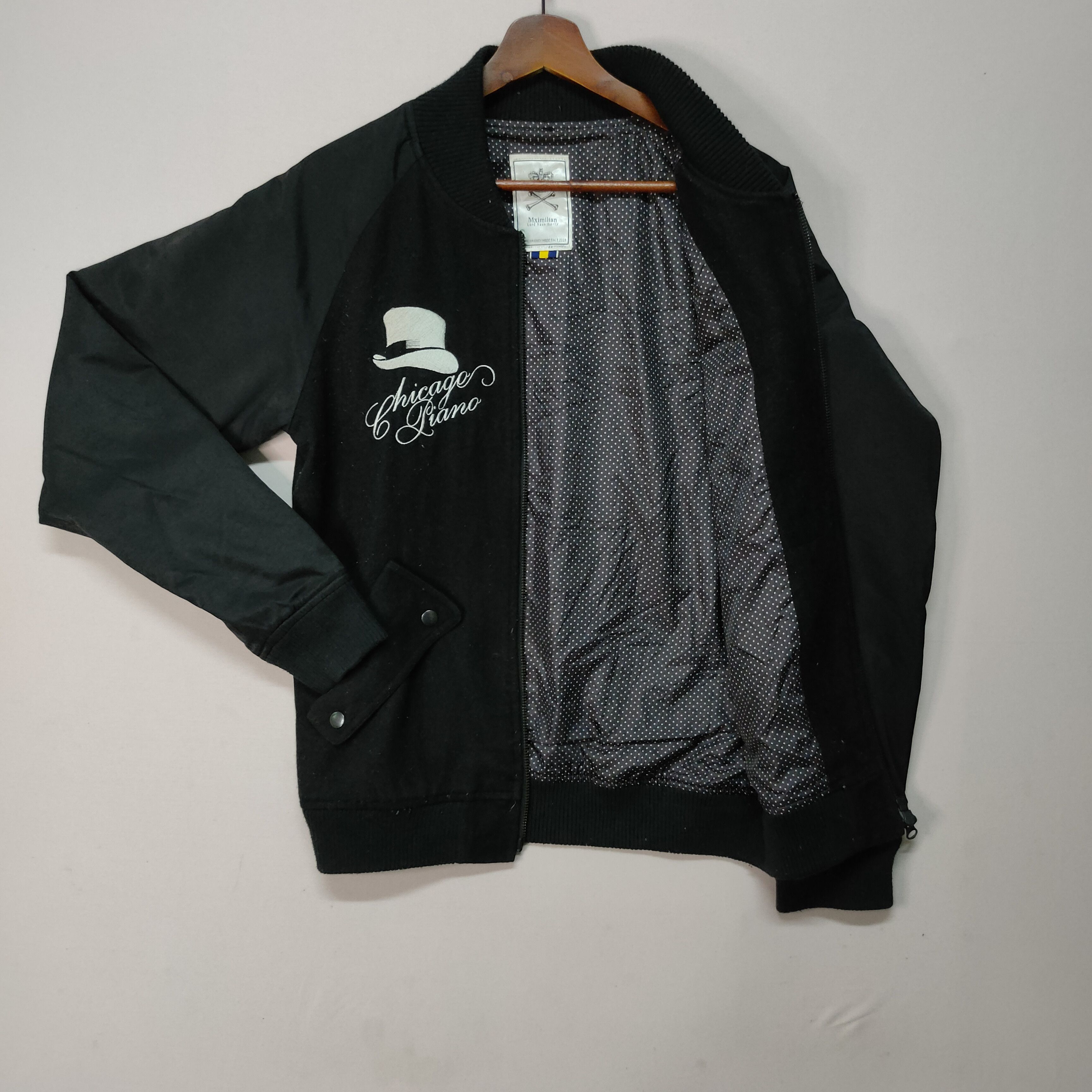 Japanese Brand VINTAGE MXIMILIAN UNITY EMBROIDERY LOGO JACKET Size US M / EU 48-50 / 2 - 5 Thumbnail