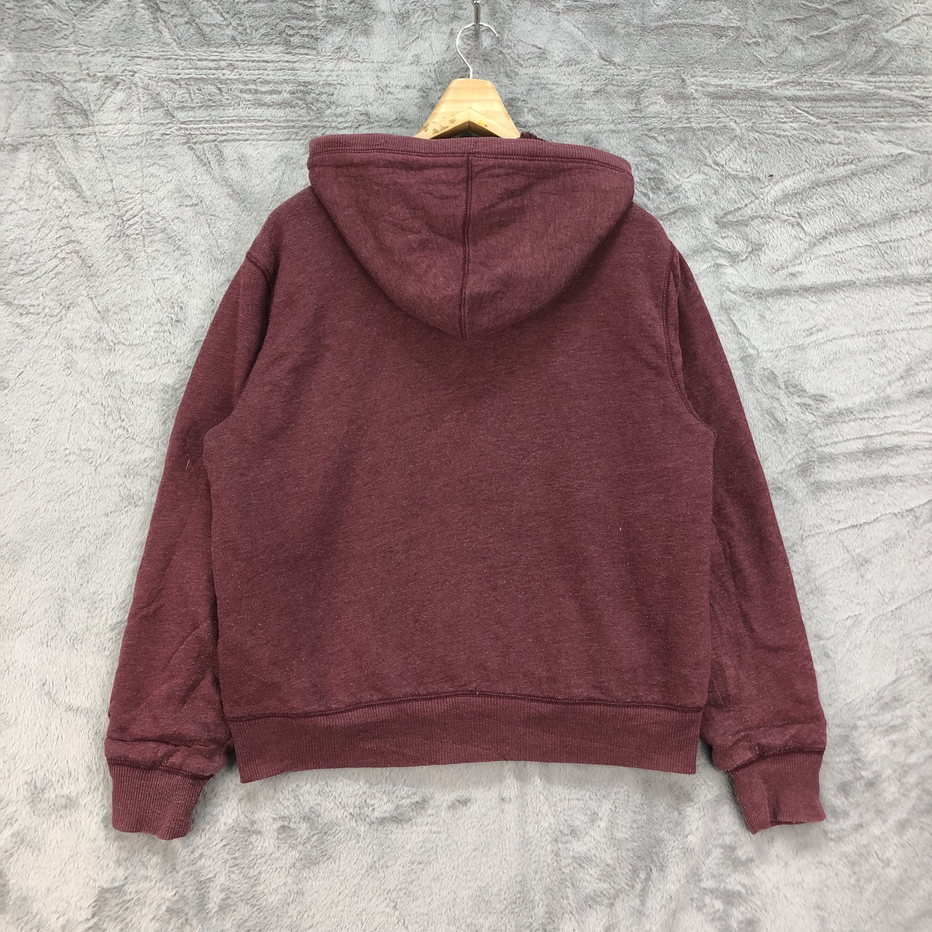 Gap Gap Big Logo Maroon Zipper Hoodies #4589-160 Size US L / EU 52-54 / 3 - 9 Thumbnail